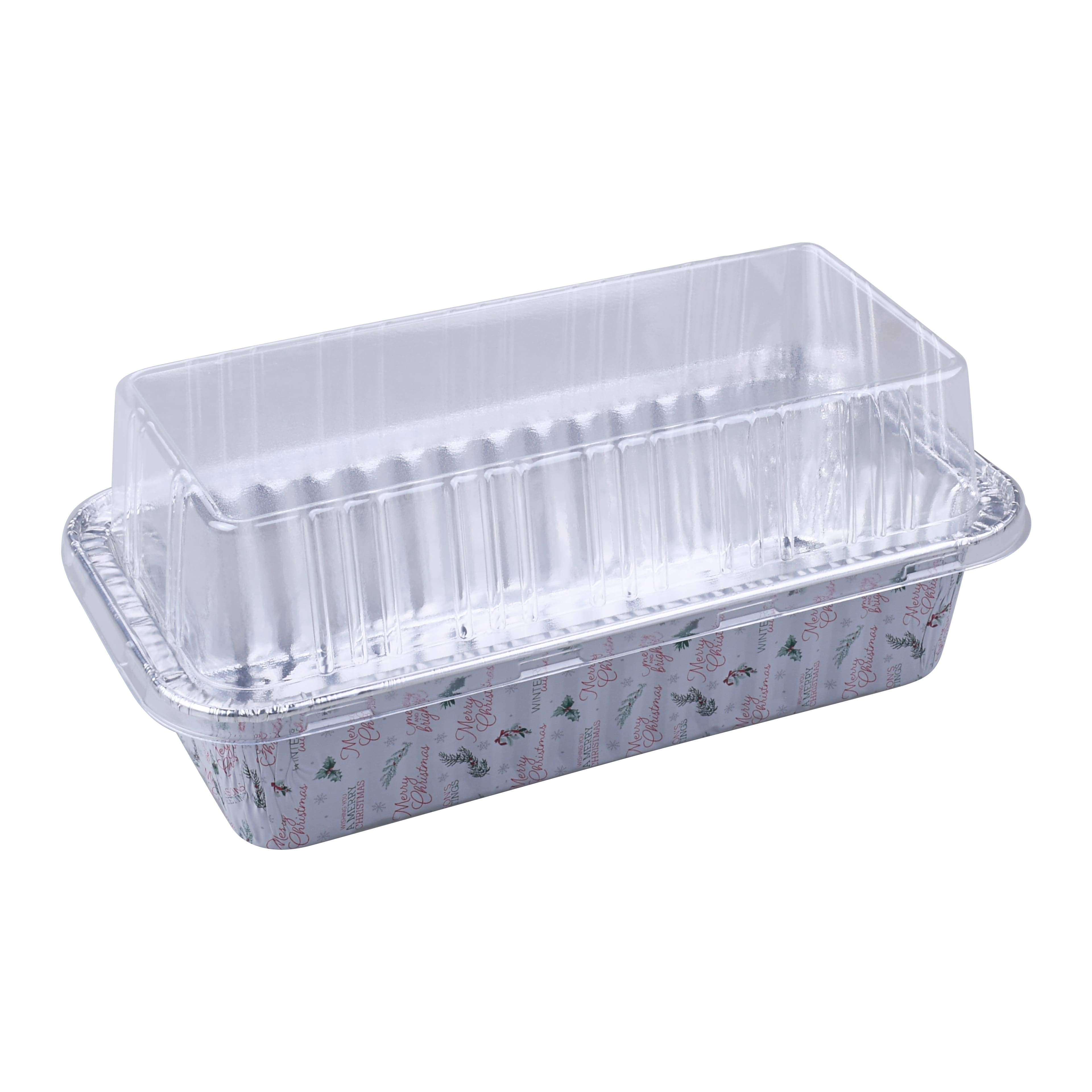 Standard Merry Christmas Aluminum Loaf Pans with Lids, 4ct. by Celebrate It&#xAE;