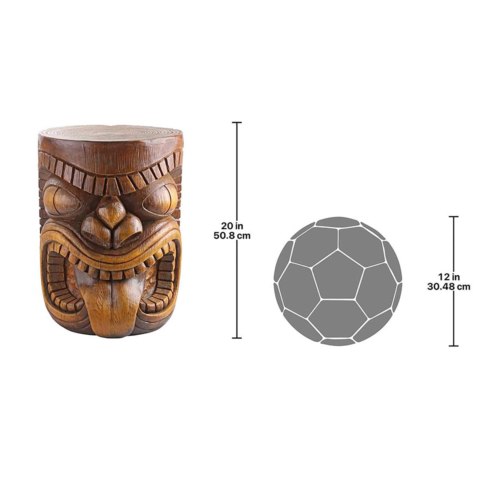 Design Toscano 20.5&#x22; The Lono Grand Tiki Sculptural Table