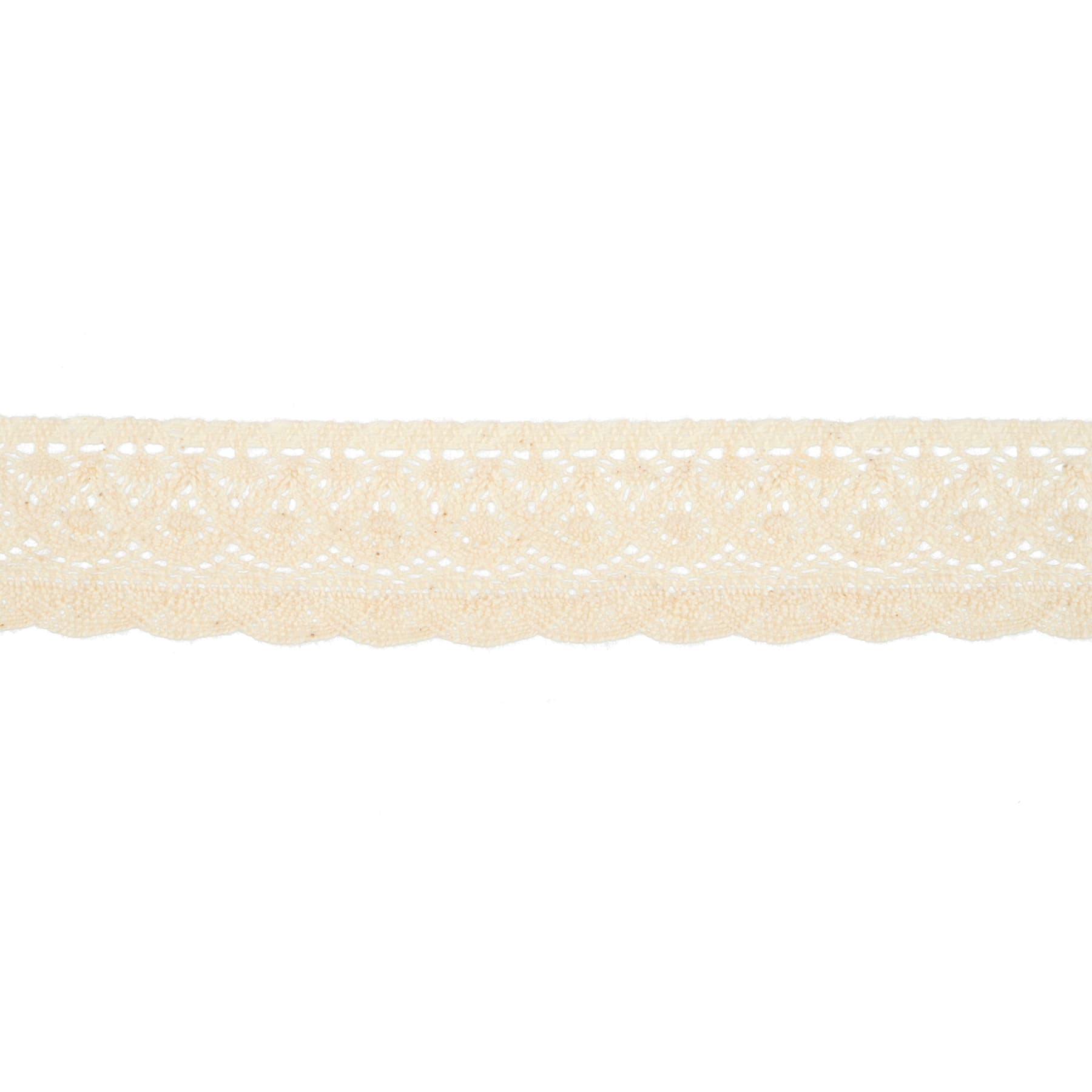1.25&#x22; Ivory Scalloped Crochet Lace Trim by Celebrate It&#xAE;