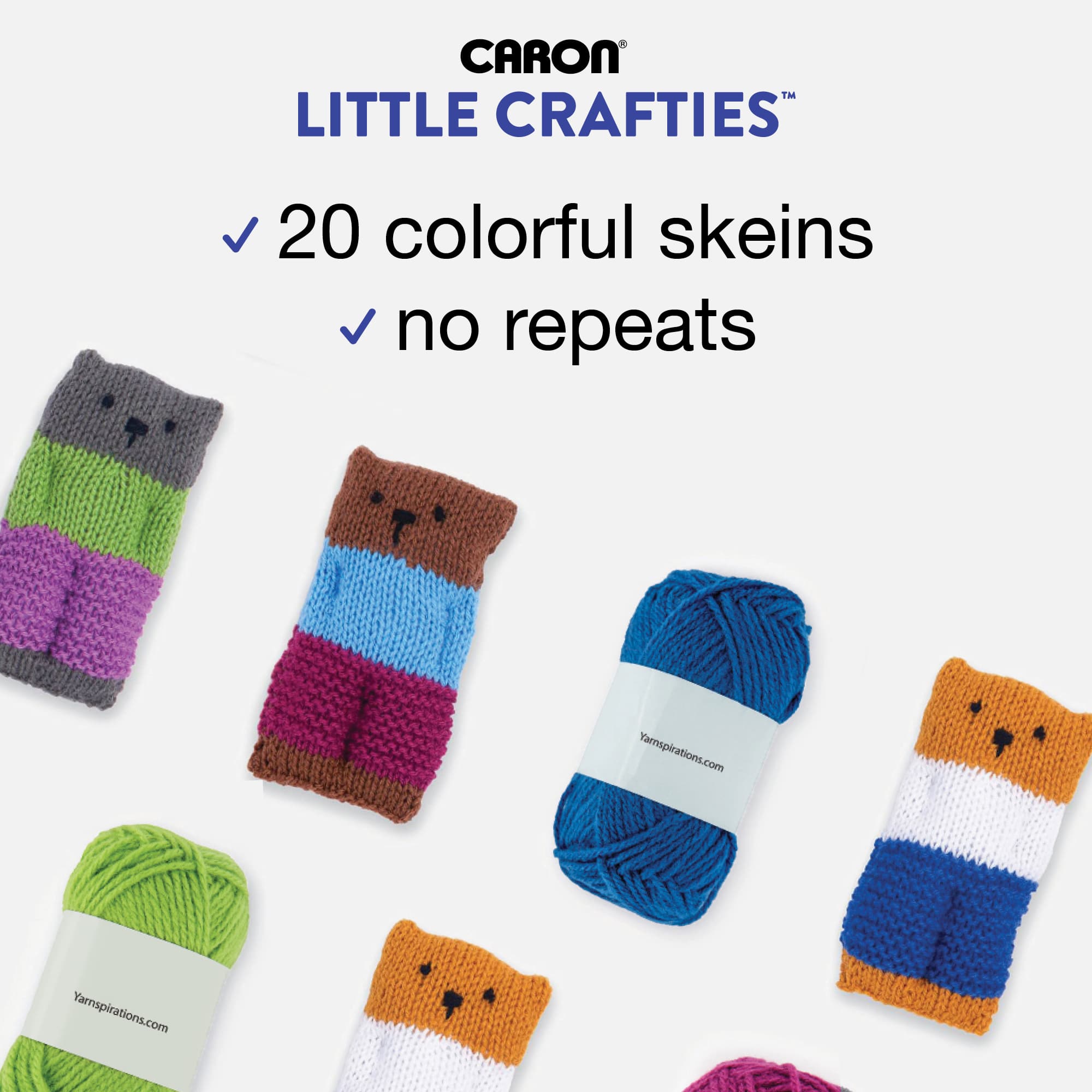 20 Pack Caron&#xAE; Little Crafties&#x2122; Yarn