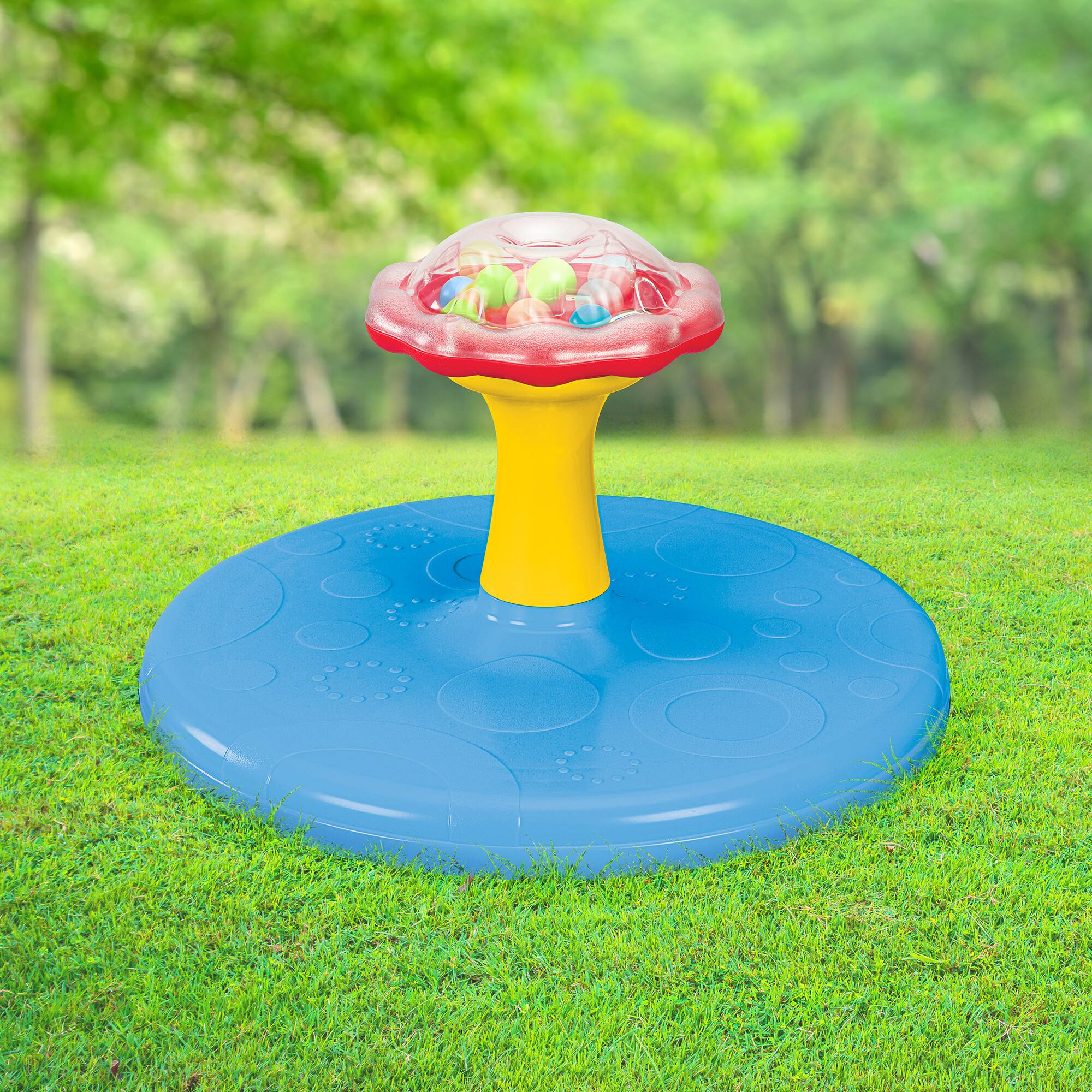 Grow'n Up Twirl 'n Whirl Go-Round Toddler Spinning Activity Toy