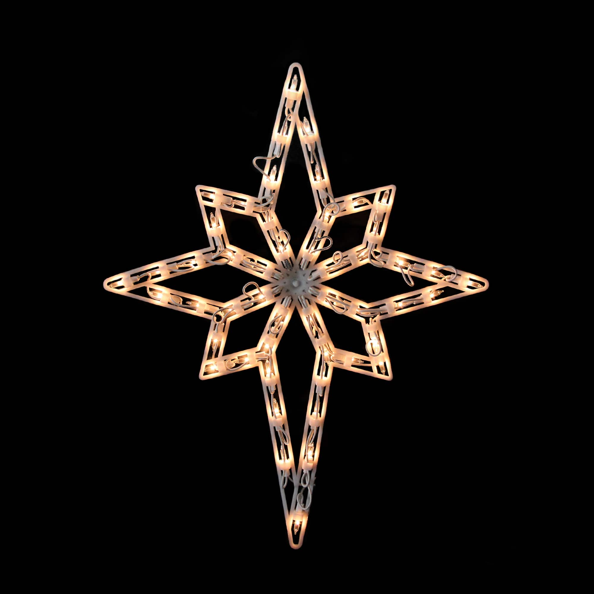 18&#x22; Lighted Star of Bethlehem Christmas Window Silhouette Decoration