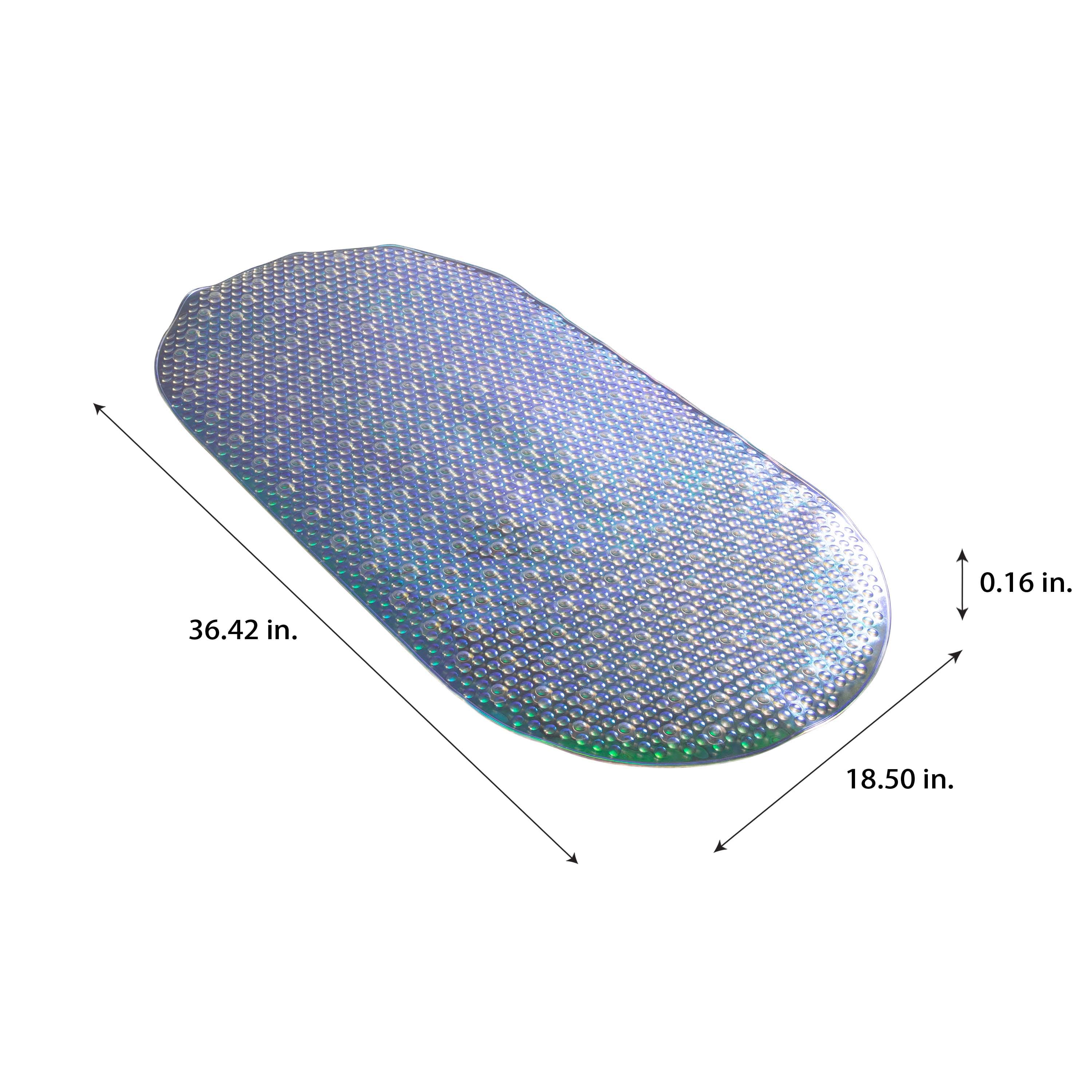 Bath Bliss Iridescent Jumbo Soft Oval Bath Mat