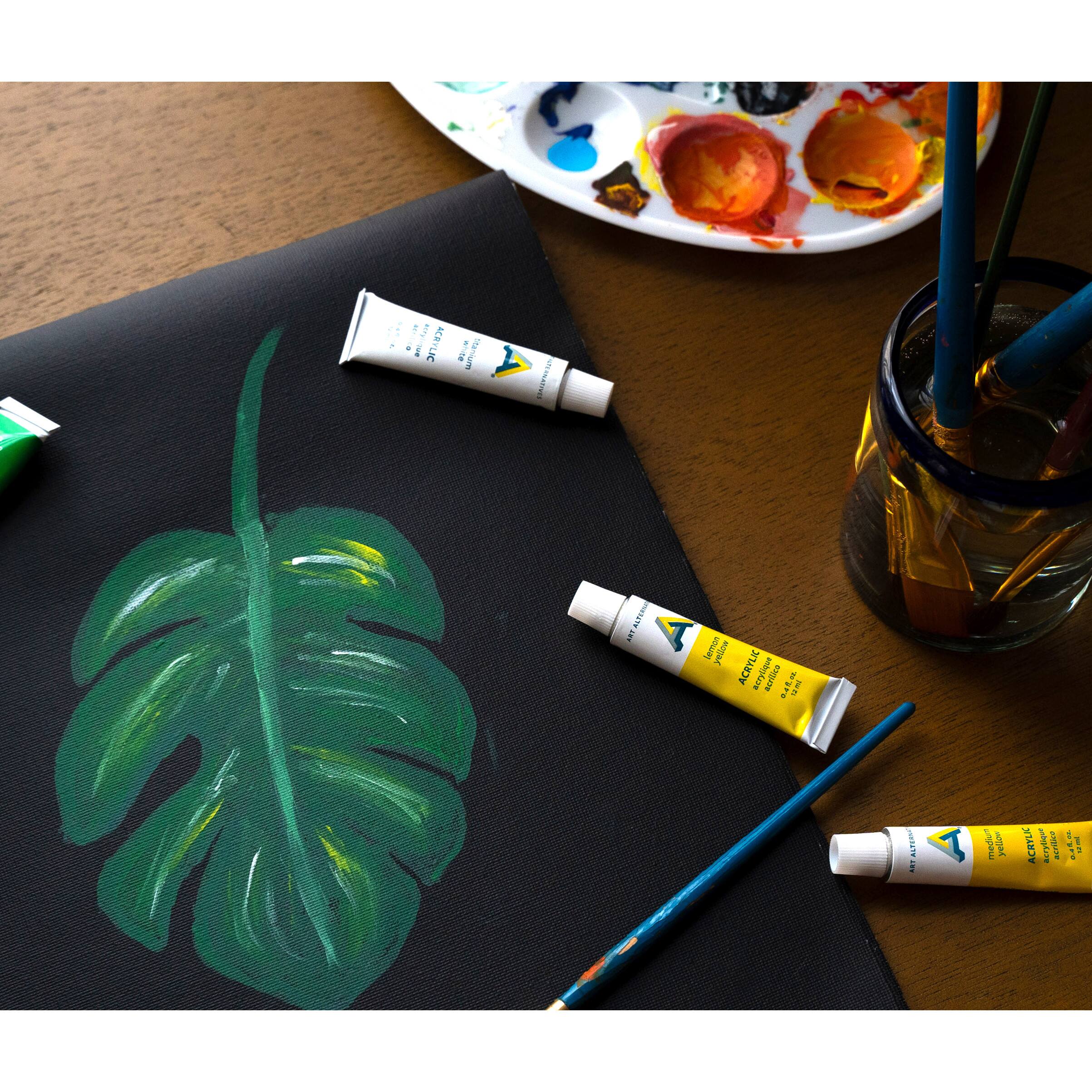 Fredrix Creative Series 12" x 16" Black Canvas Pad