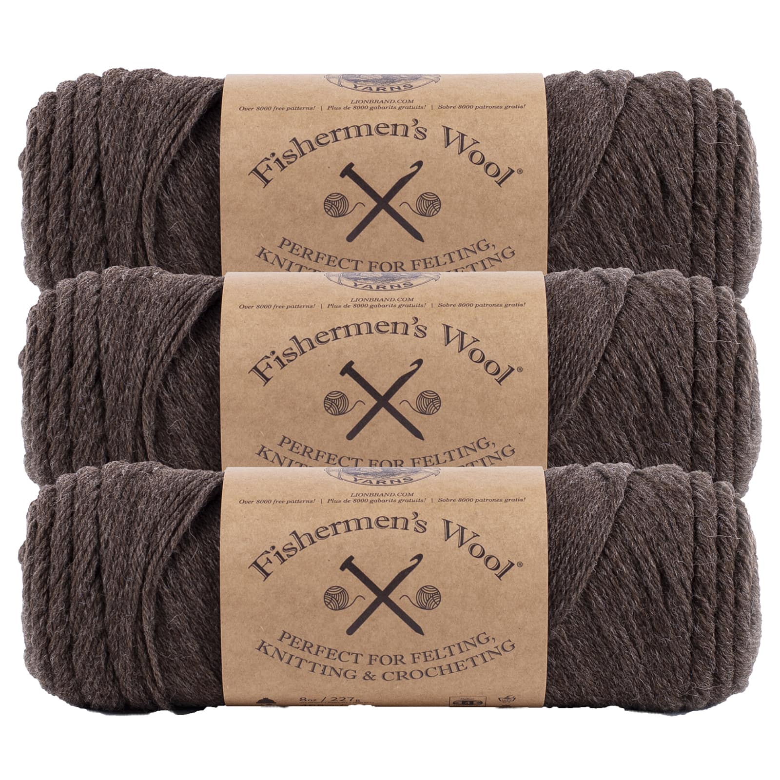 3 Pack Lion Brand® Fishermen's Wool® Yarn