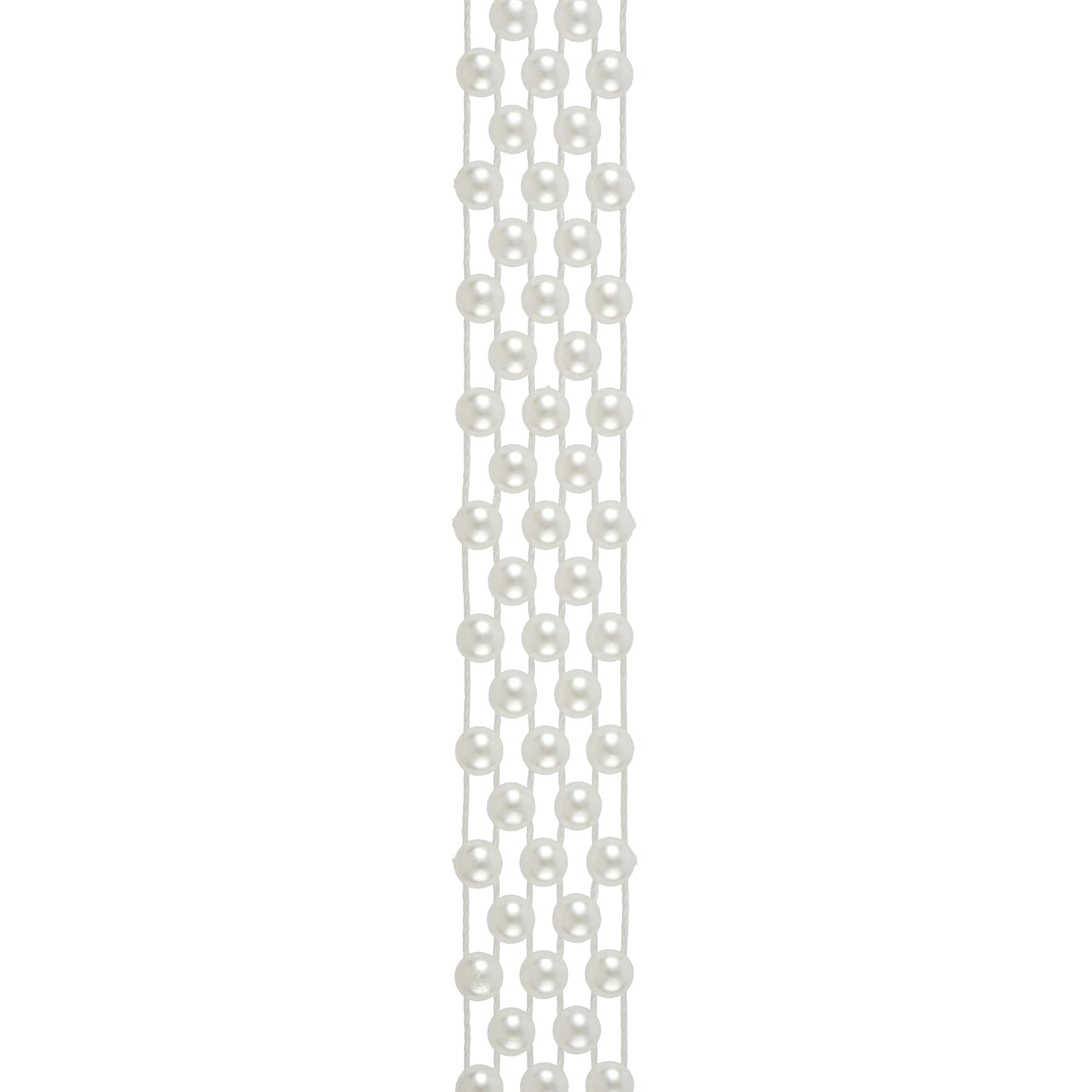 13mm Ivory Plastic Pearl Garland, 10yd. by Bead Landing&#x2122;
