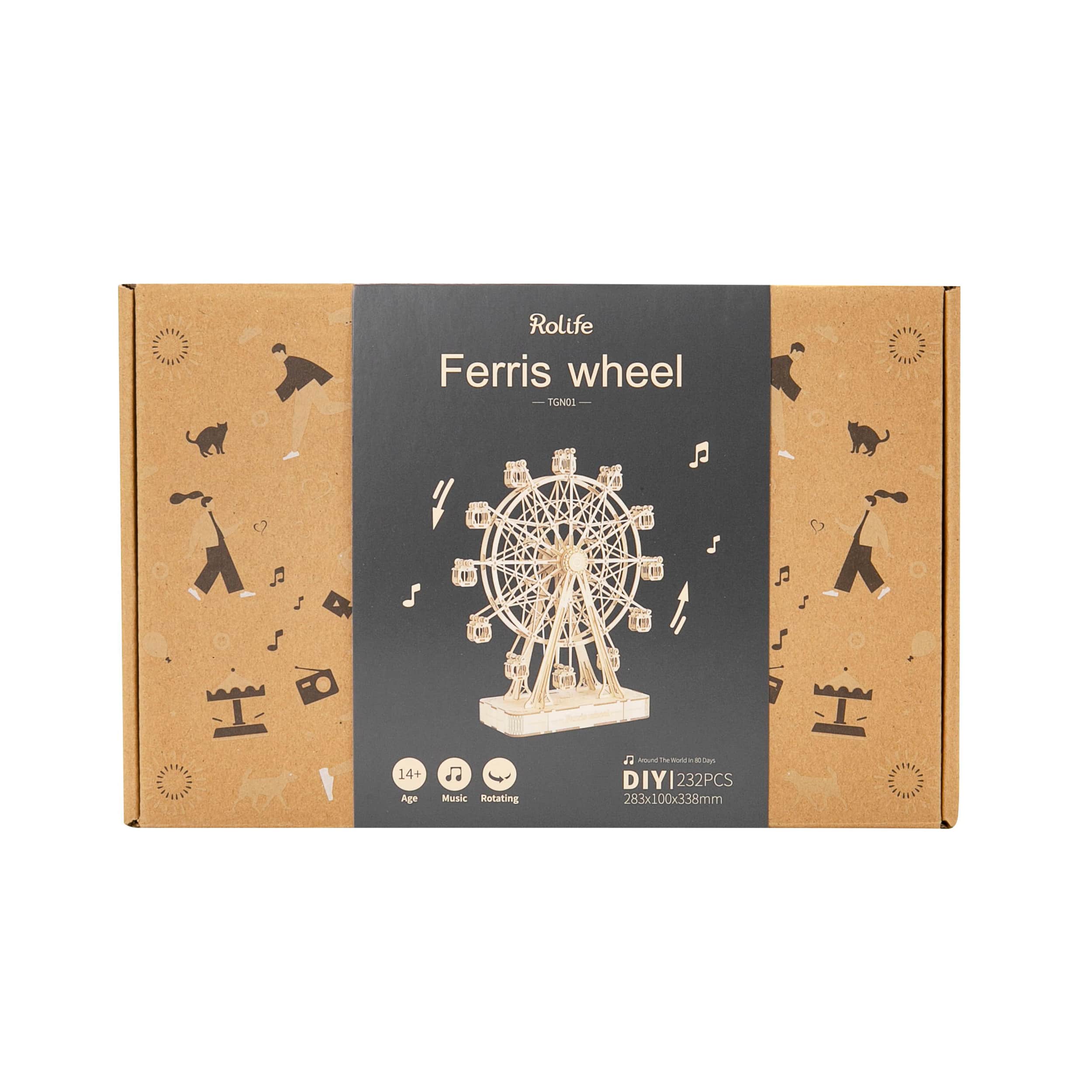 Robotime&#xAE; Rolife&#xAE; Ferris Wheel Music Box Puzzle Kit