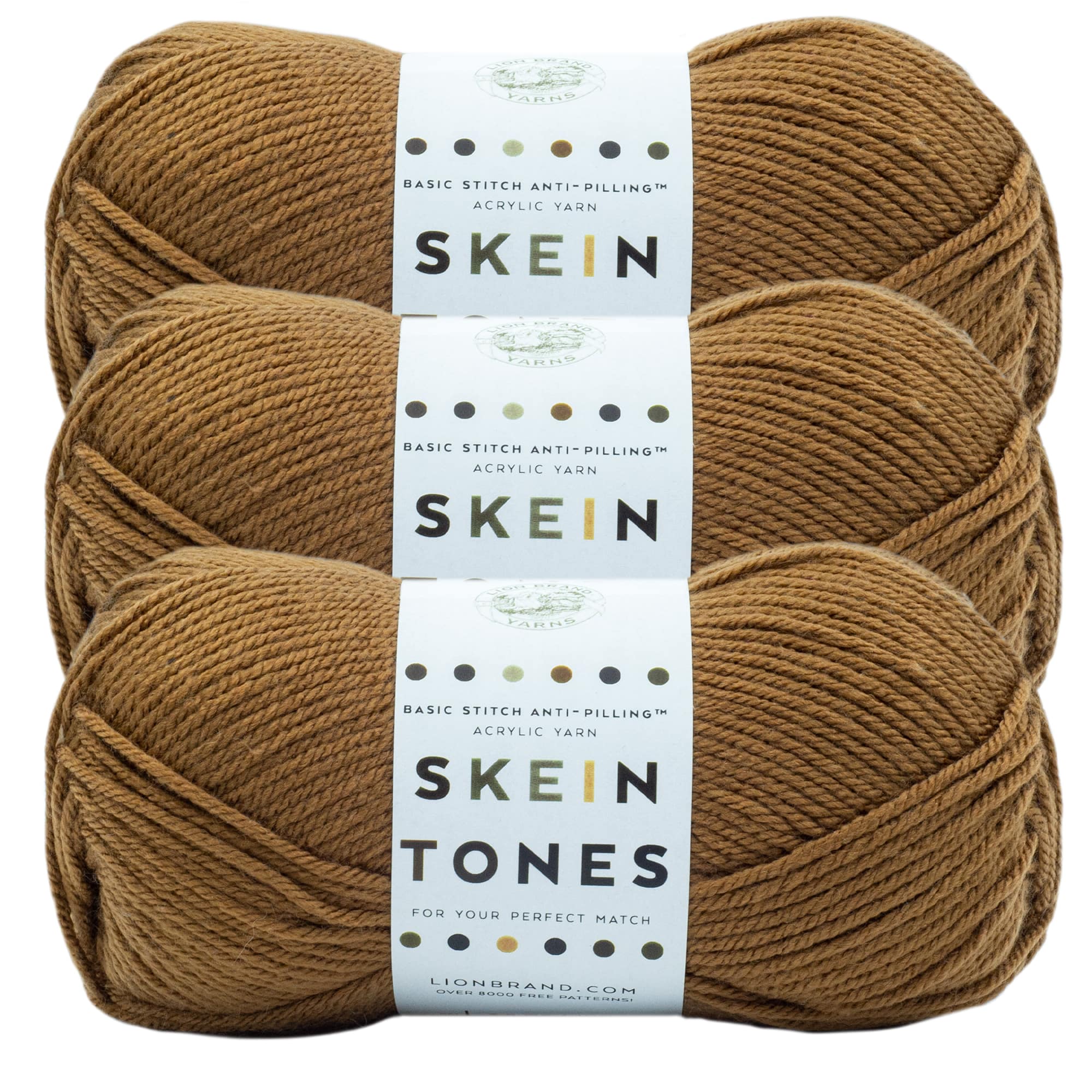 3 Pack Lion Brand® Basic Stitch Anti Pilling™ Skein Tones Yarn