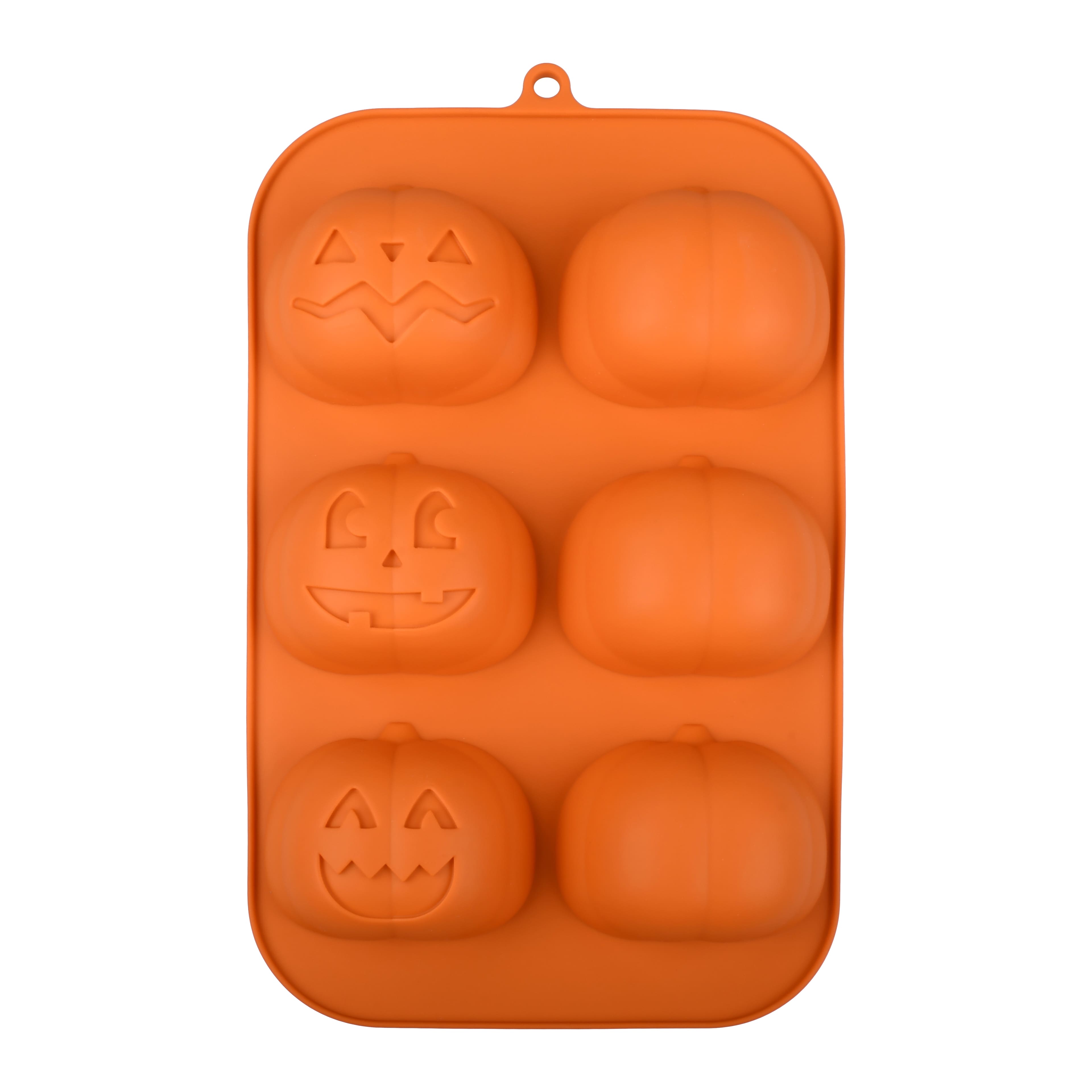 Jack-o&#x27;-Lantern 3D Silicone Treat Mold by Makery&#x2122;