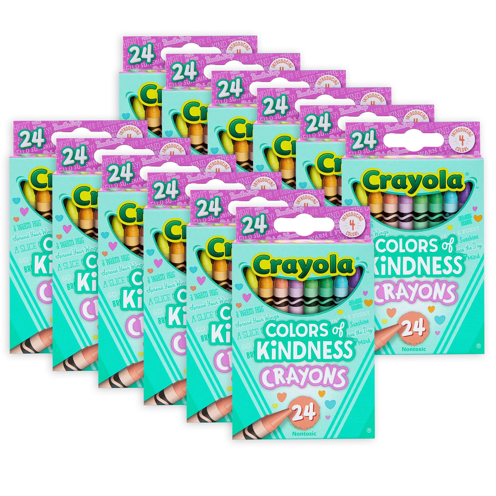 Bulk Crayola Crayons, 24 Assorted Crayon Colors per Pack