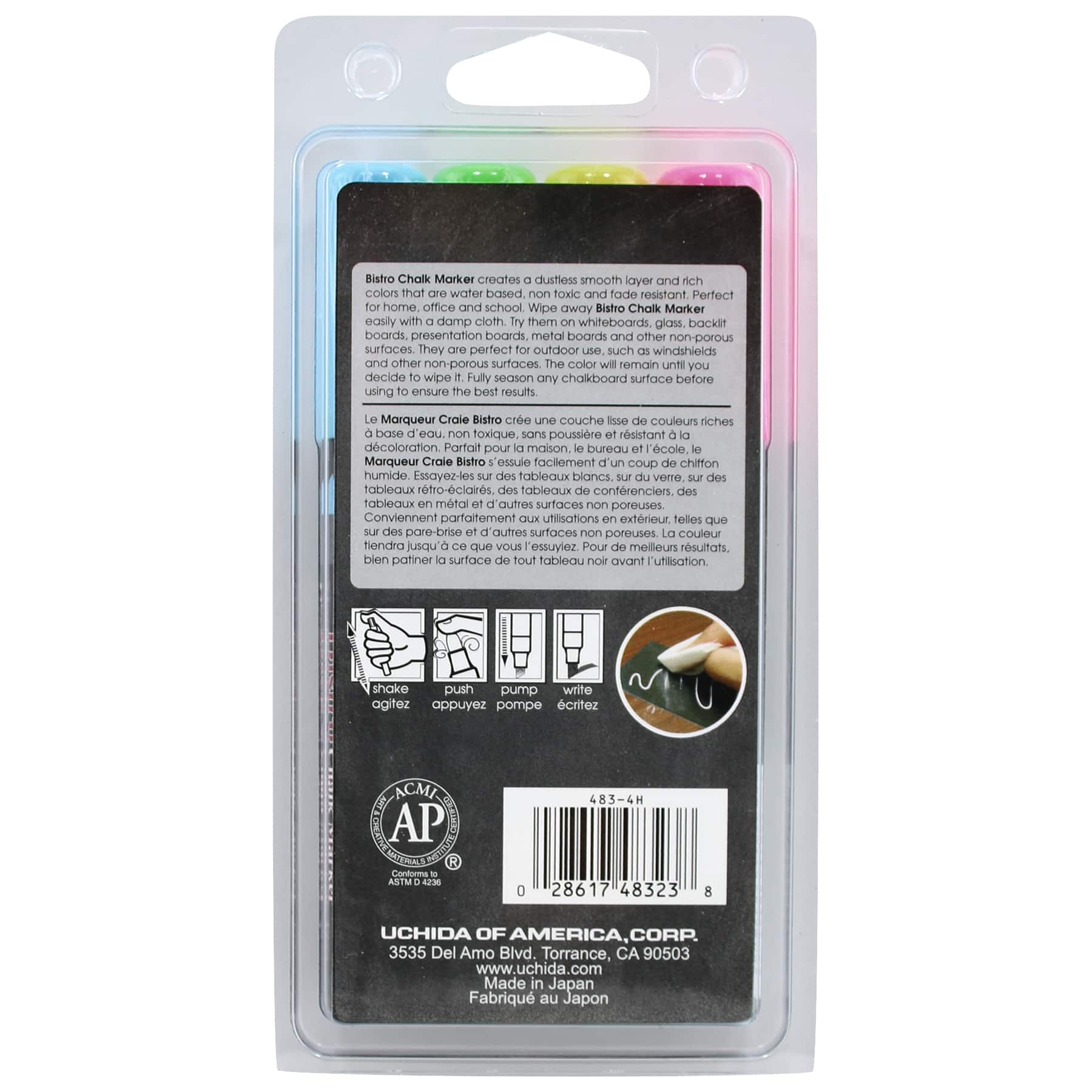 Marvy® Uchida Bistro Neon Chisel Tip Chalk Marker Set