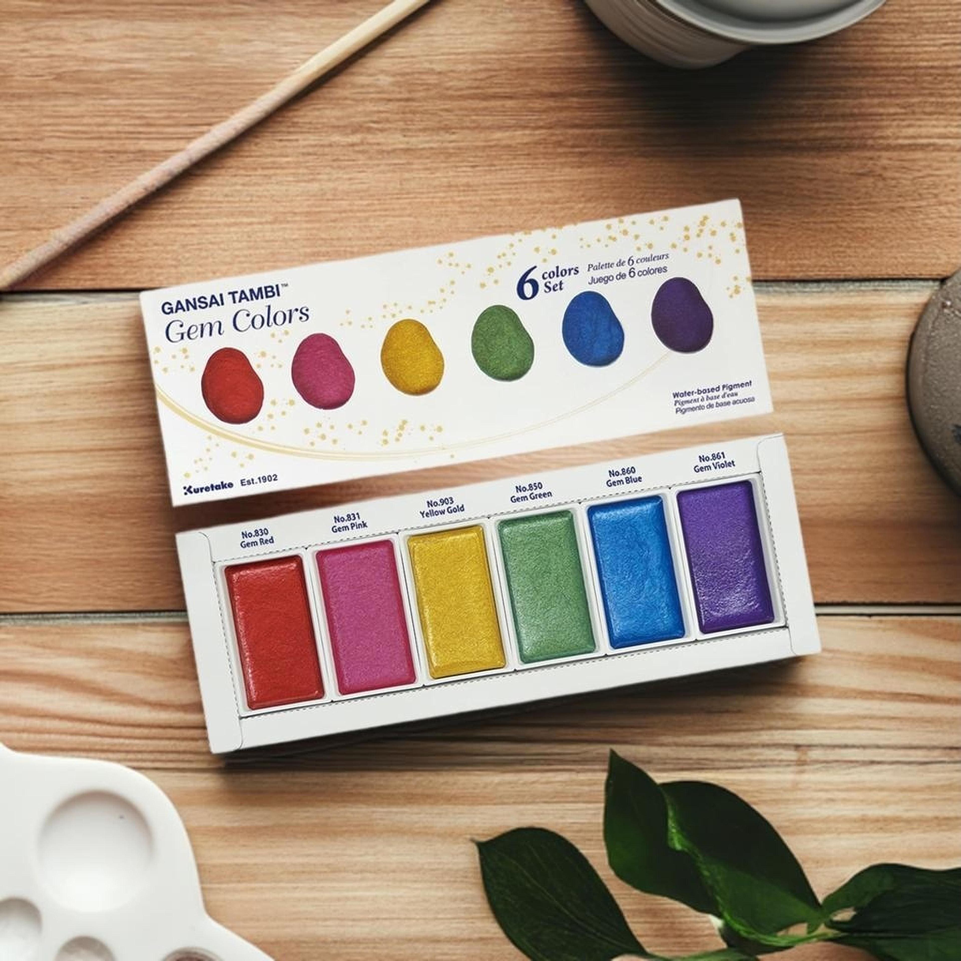 Kuretake Gansai Tambi™ Gem Metallic Watercolour Set