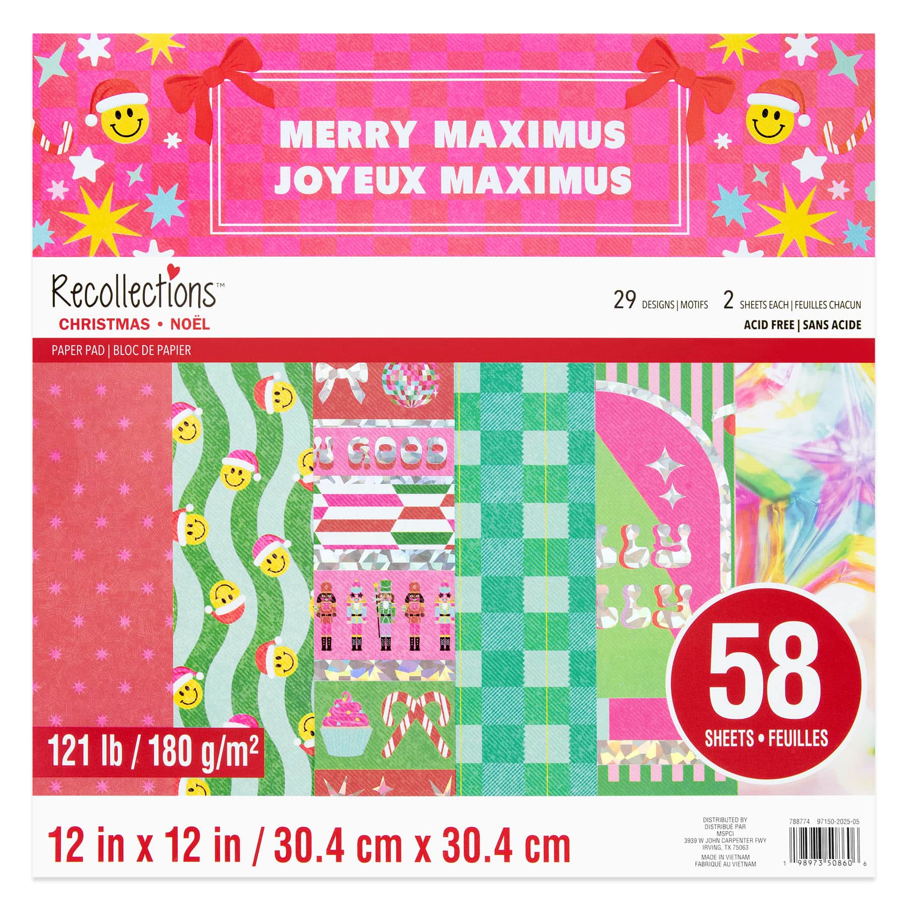 12" x 12" Merry Maximus Paper Pad by Recollections™