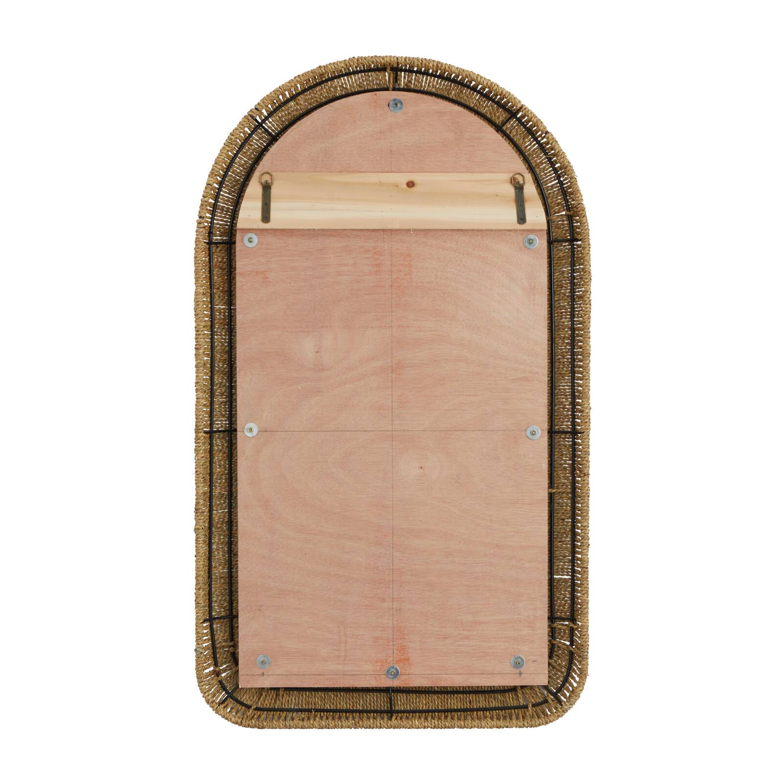 Brown Iron Bohemian Wall Mirror, 48" x 27" x 3"