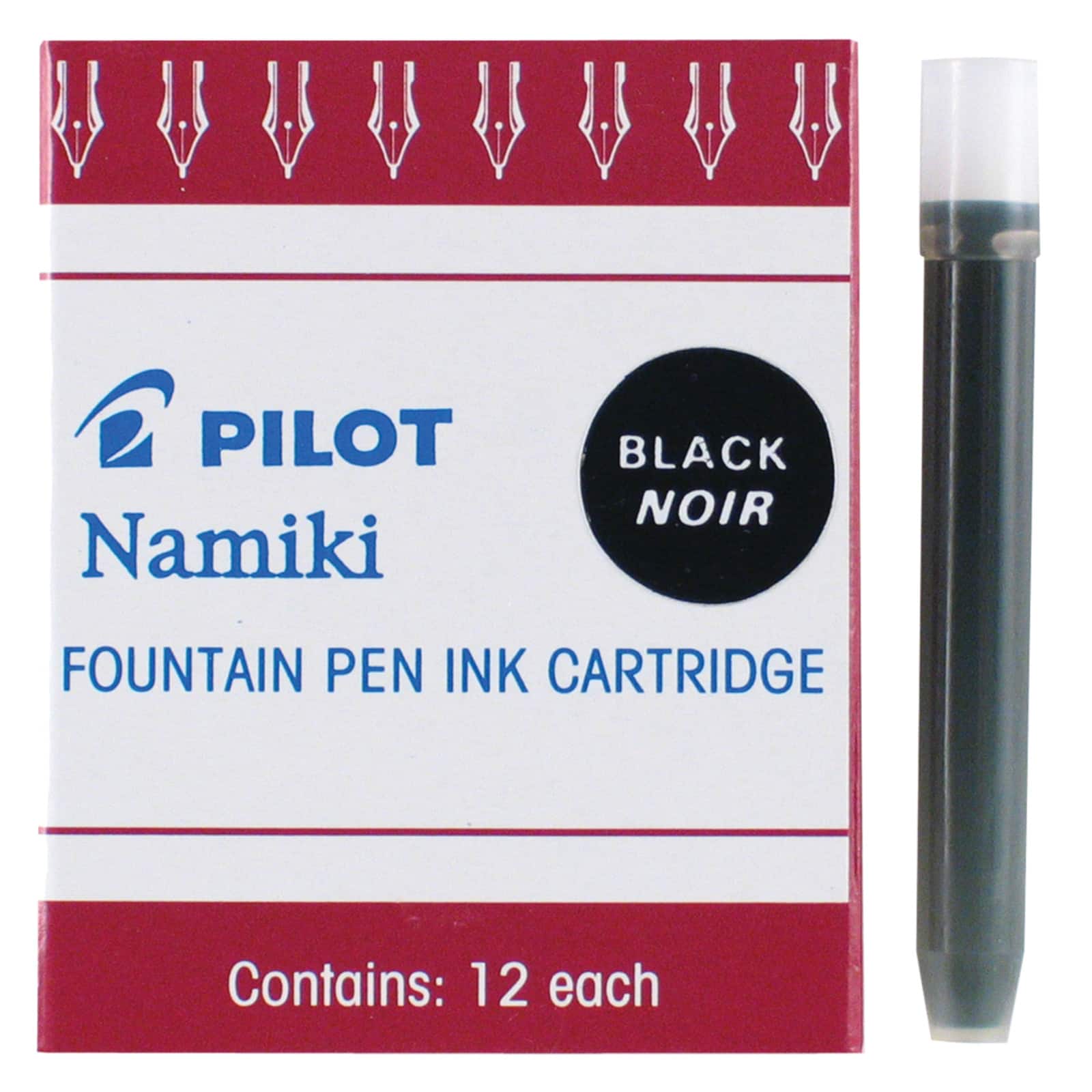 Pilot&#xAE; Namiki&#xAE; Black Ink Cartridges, 12ct.