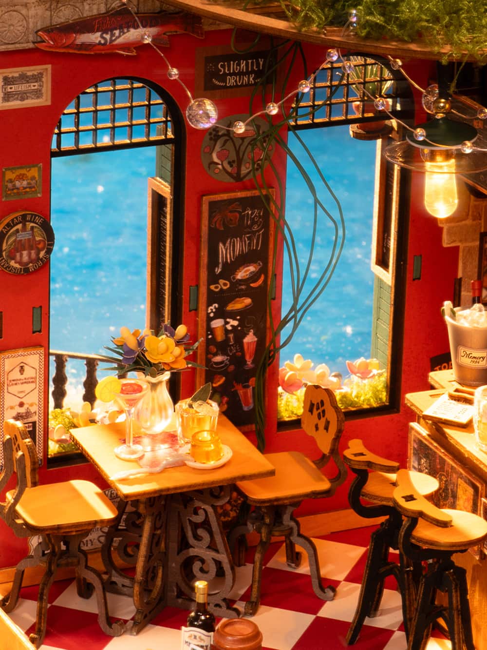 Rolife® Cheers Bar & Dining DIY Miniature House Kit