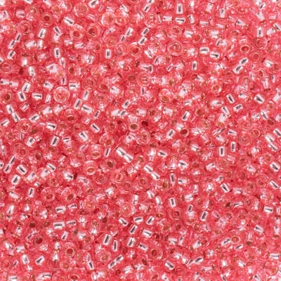 beads様 Miyuki Glass Seed Beads: 8/0 Sparkle Pewter Lined Crystal