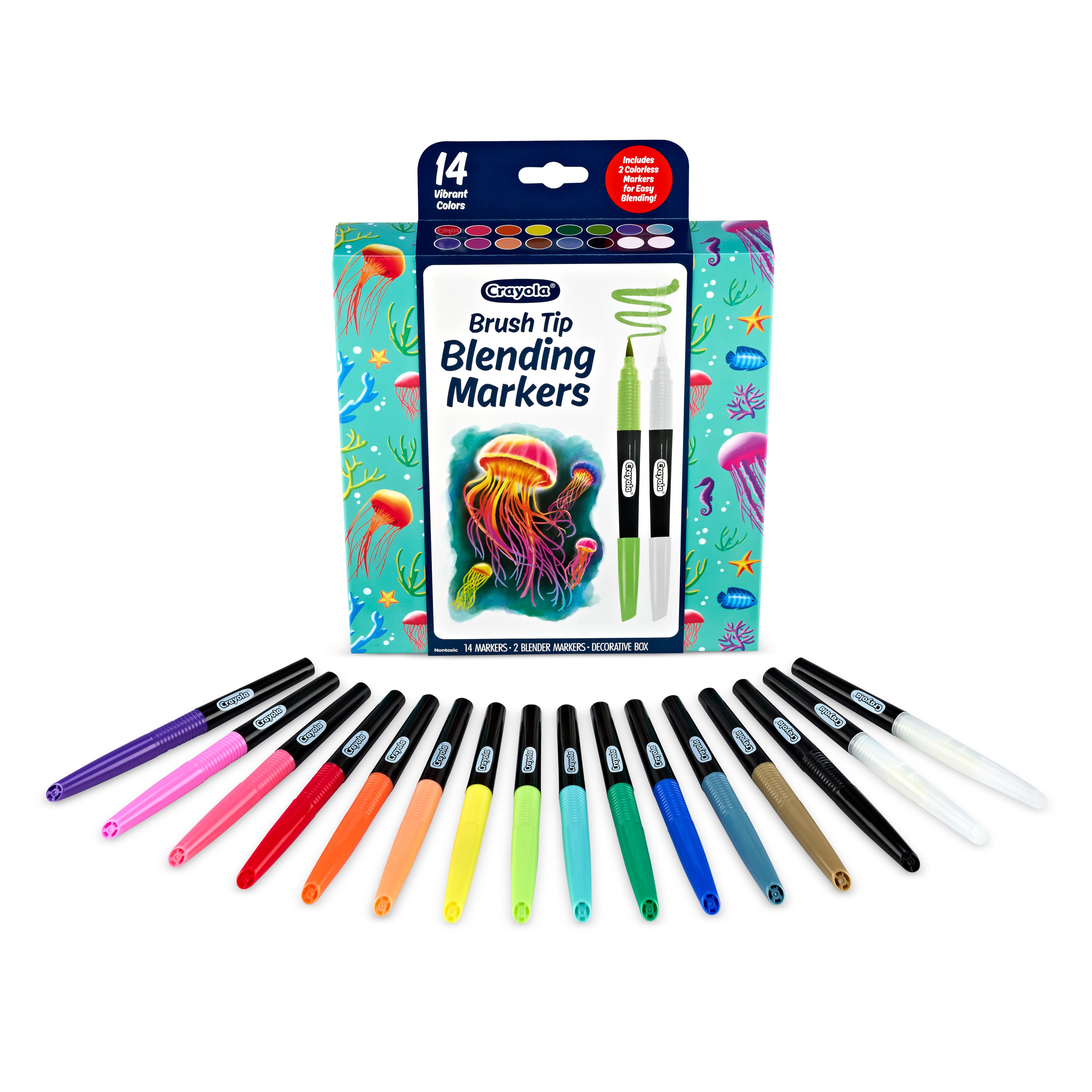 Crayola&#xAE; 14 Color Brush Tip Blending Markers