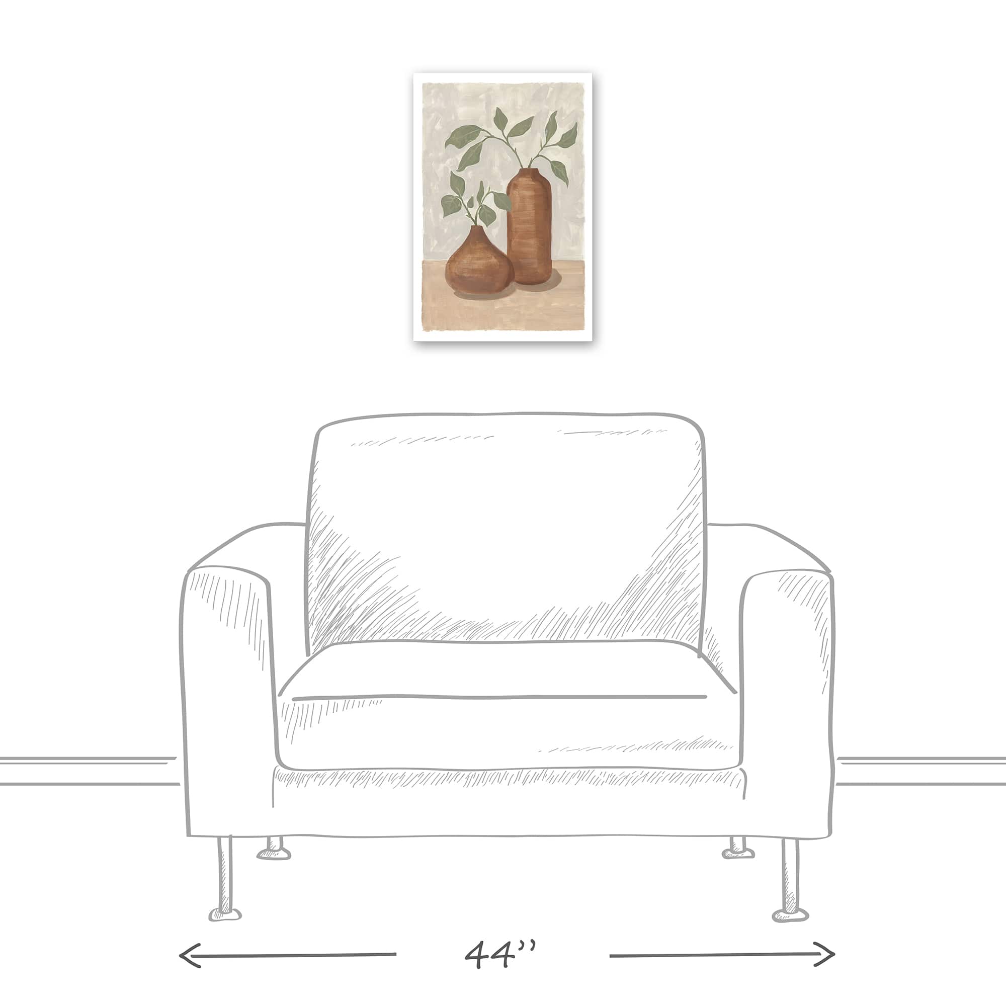 Neutral Still Life Canvas Wall Art