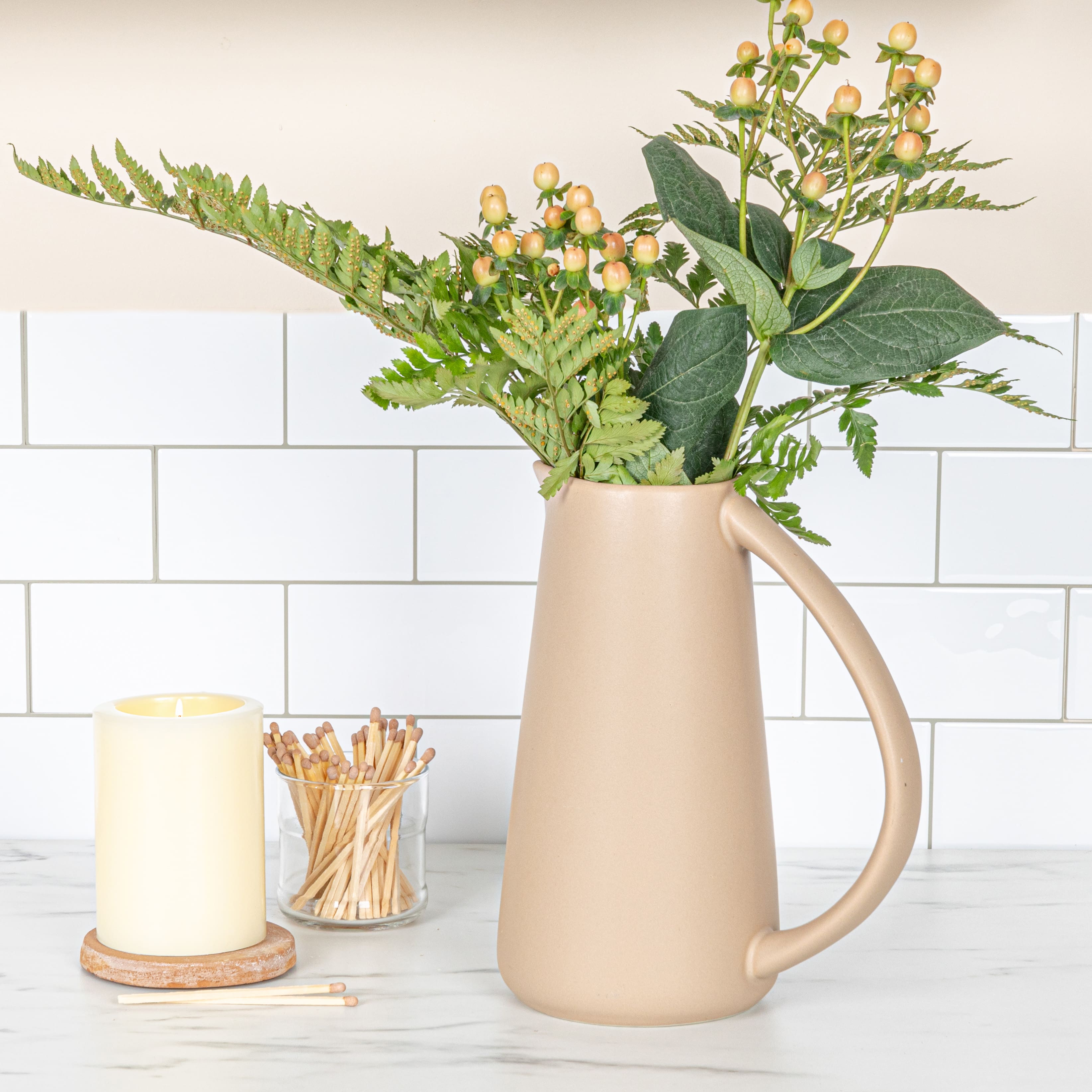 Hello Honey&#xAE; 48oz. Modern Stoneware Pitcher