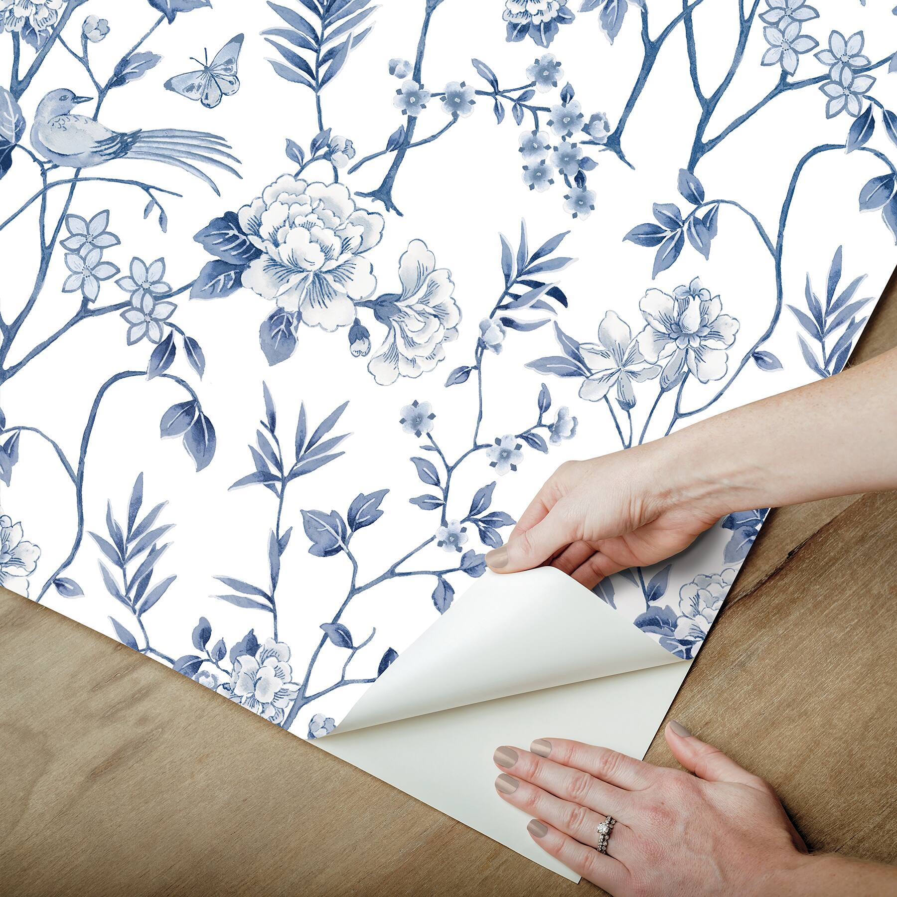 NuWallpaper Chinoiserie Garden Peel &#x26; Stick Wallpaper