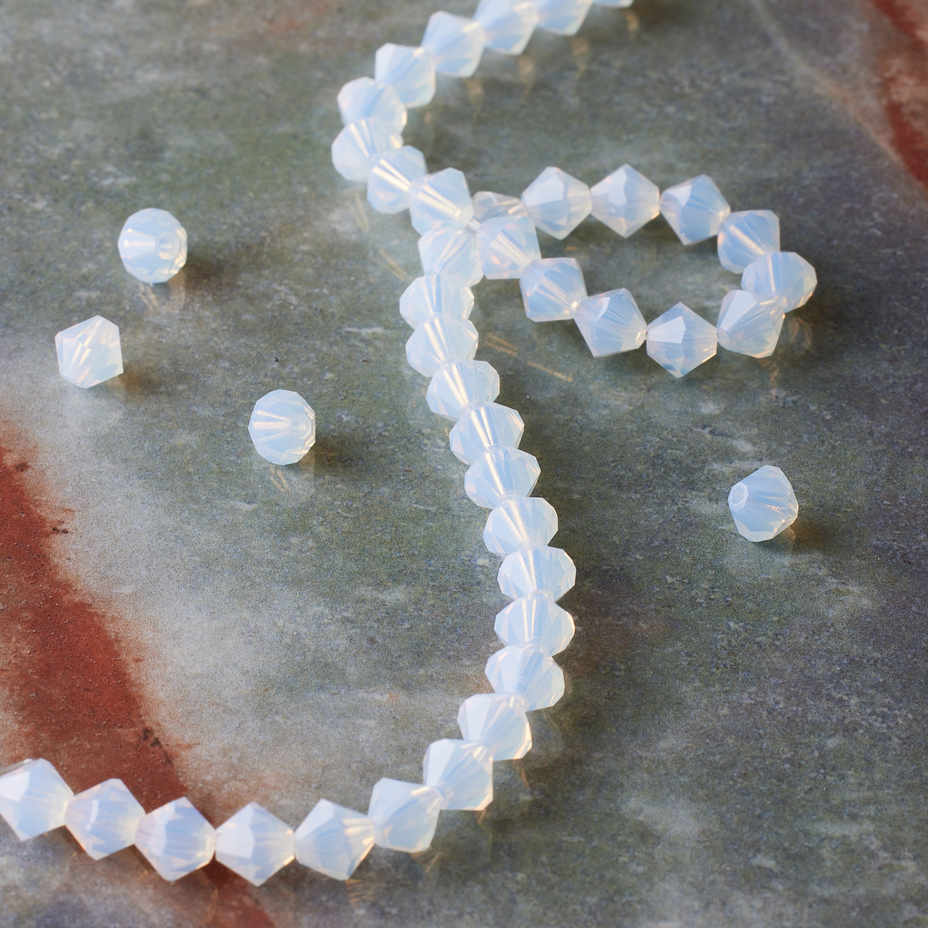 Preciosa Glass Crystal Bicone Beads, 6mm by Bead Landing™