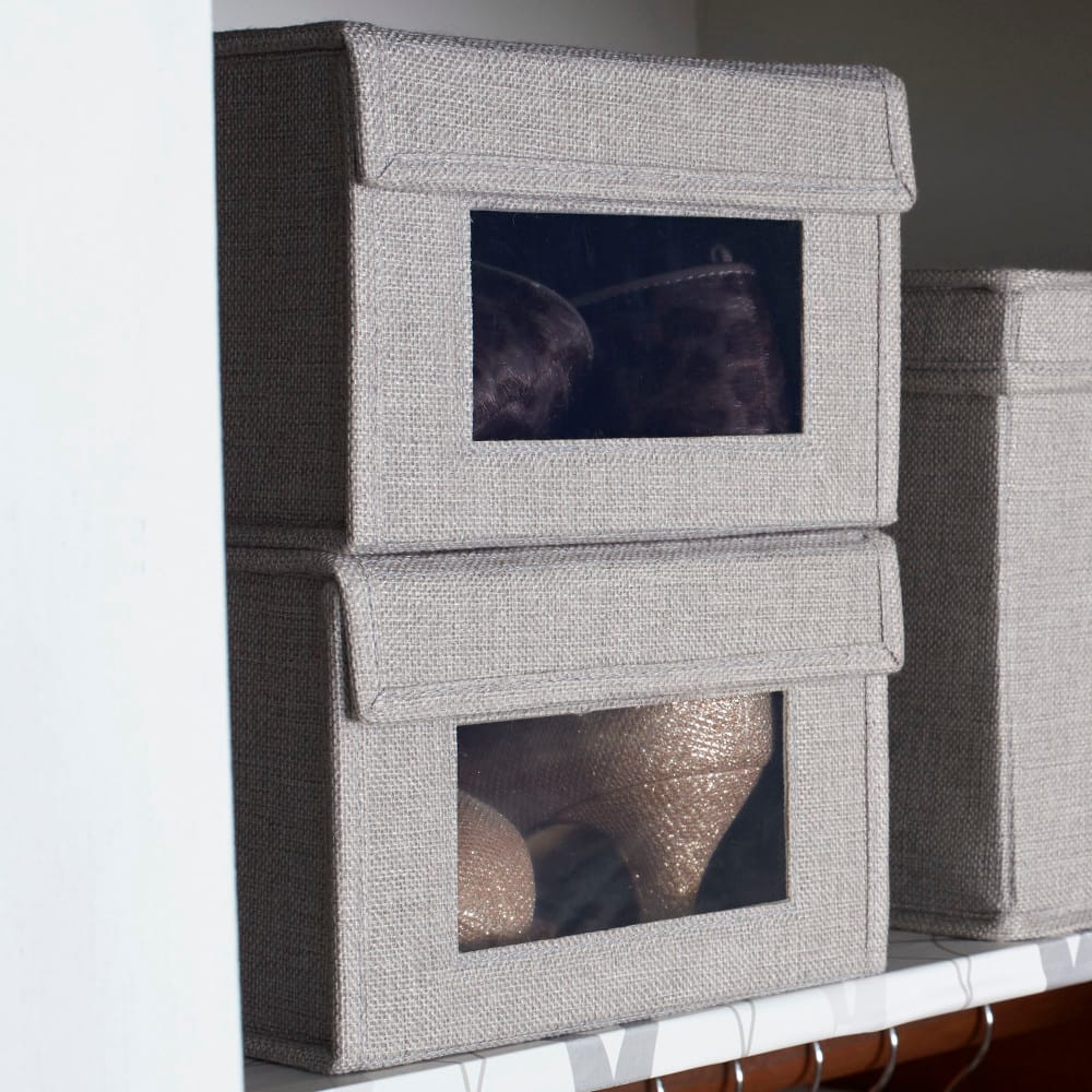 Household Essentials Drop Front Shoe Box, 2ct.