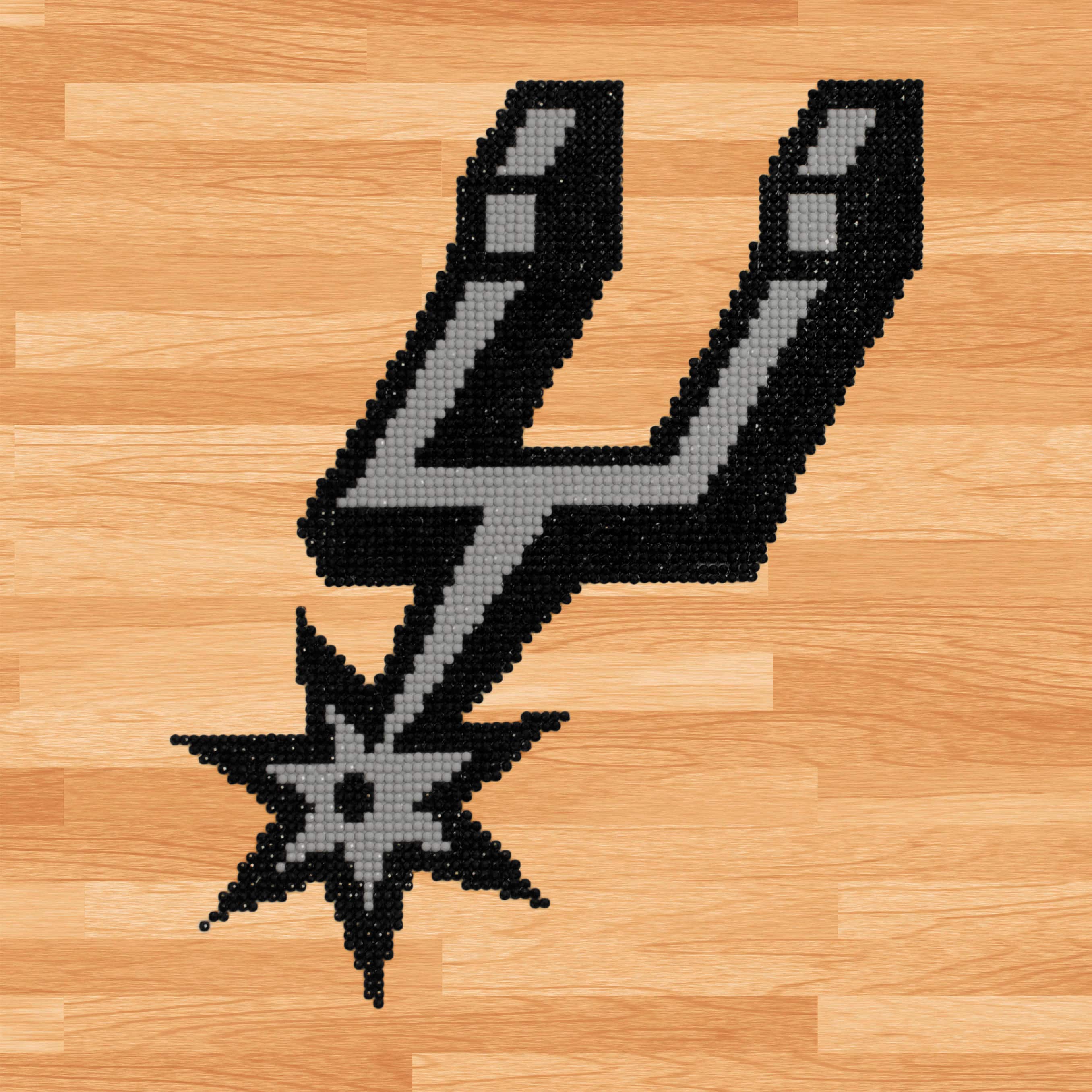 Camelot® Dots Intermediate NBA San Antonio Spurs Diamond Painting Kit