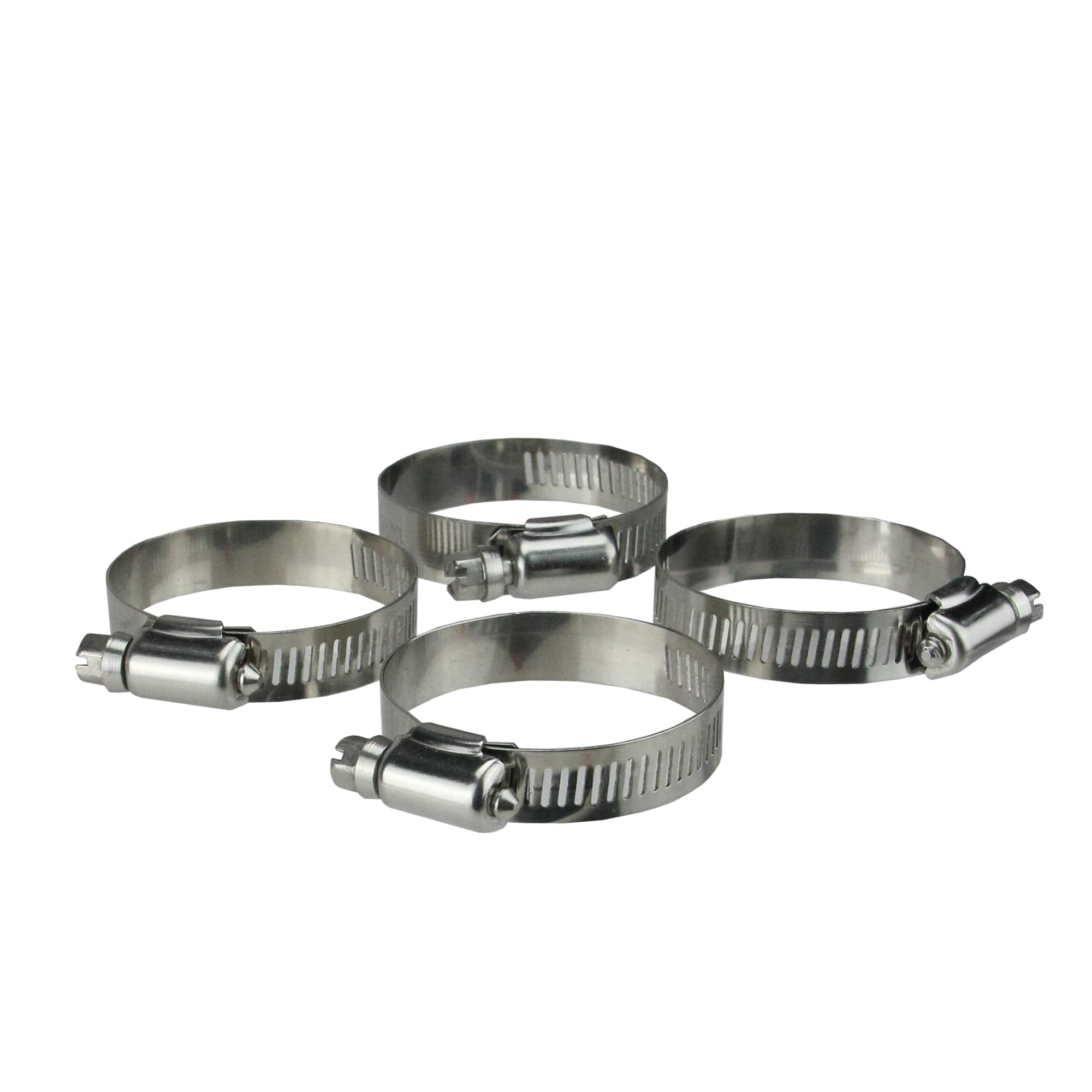 2.75&#x22; Stainless Steel Adjustable Swimming Pool Hose Clamps, 4ct.