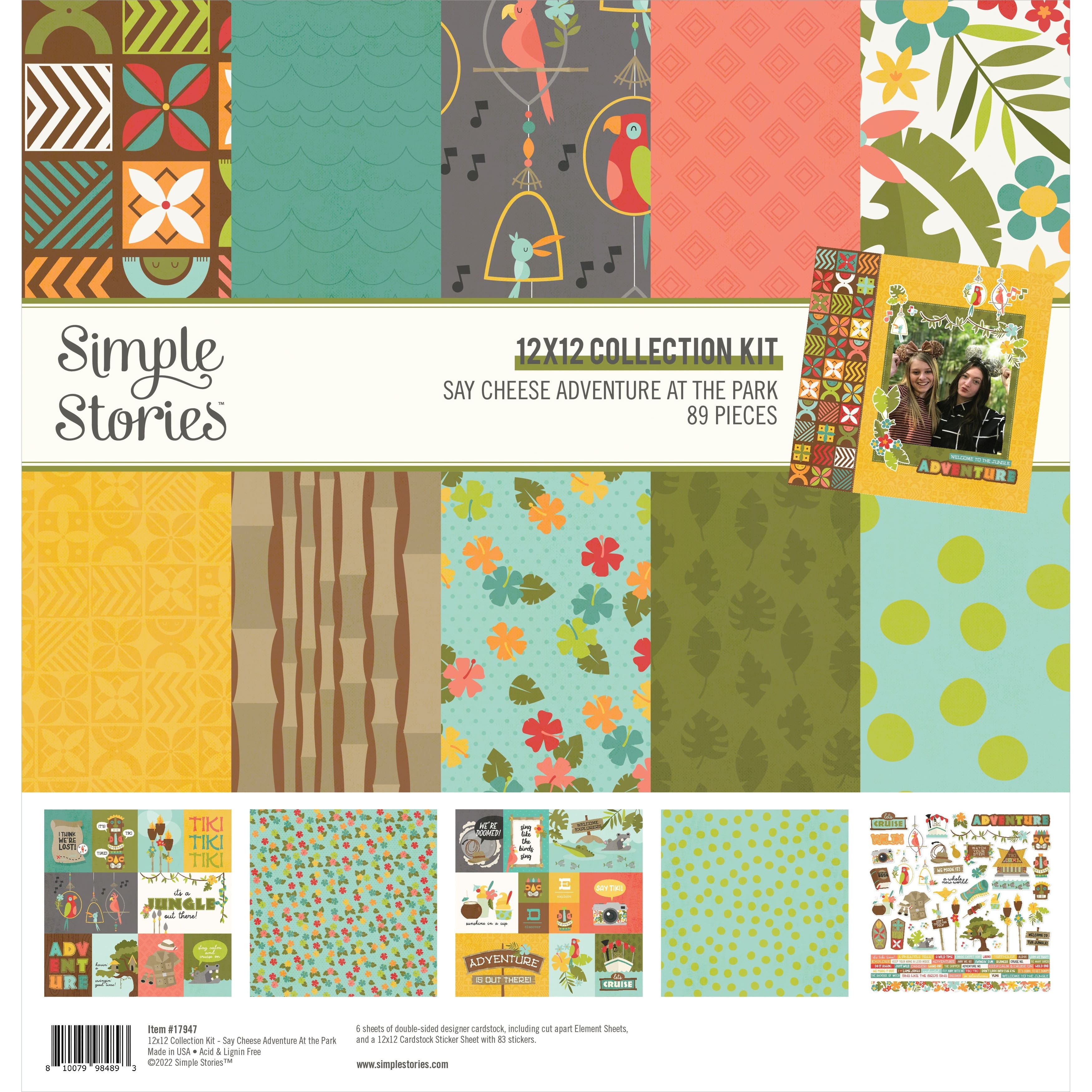 Simple Stories Collection Kit 12&#x22; x 12&#x22;, Say Cheese Adventure At The Park