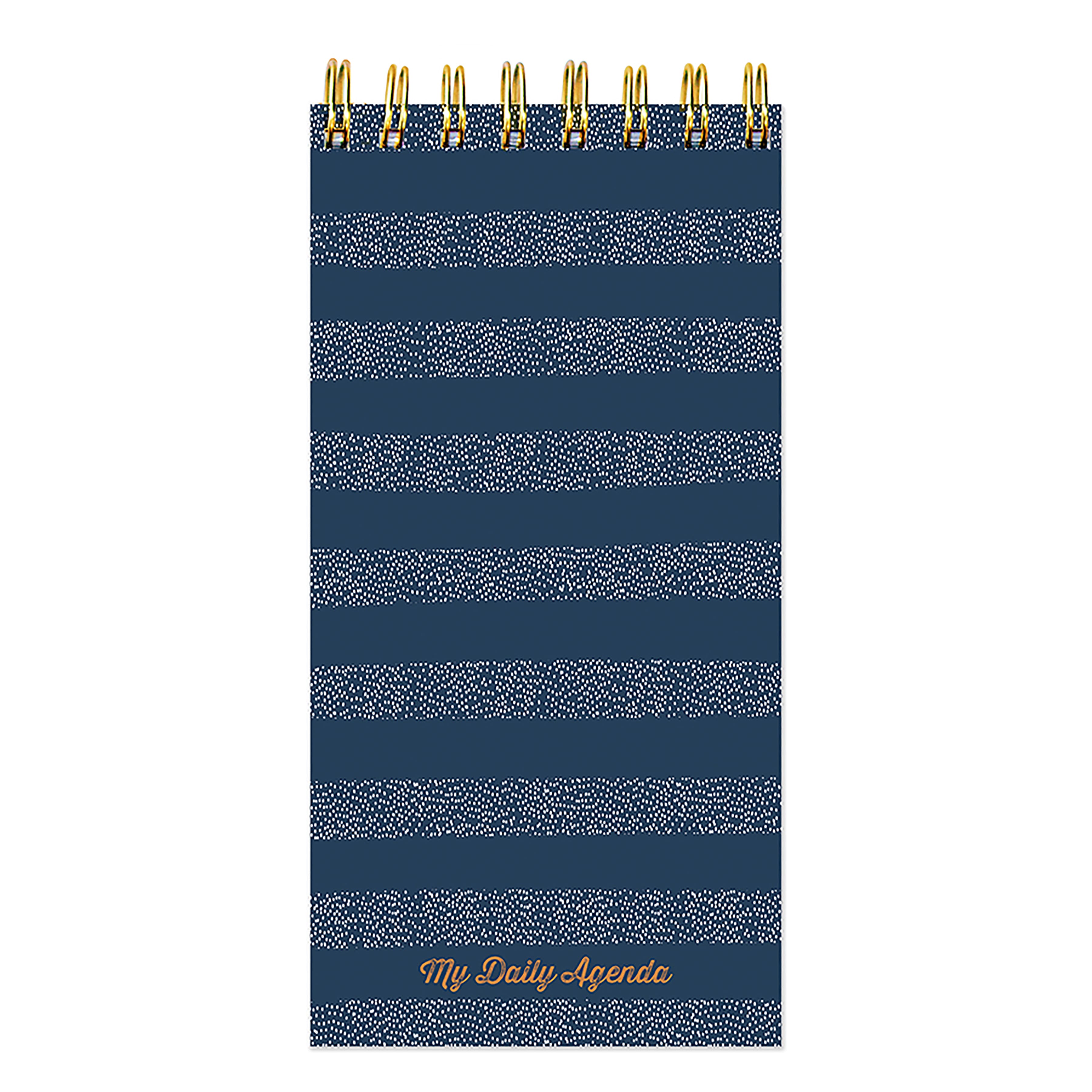 TF Publishing Blue Boho Stripe Undated Daily Agenda Notepad Planner