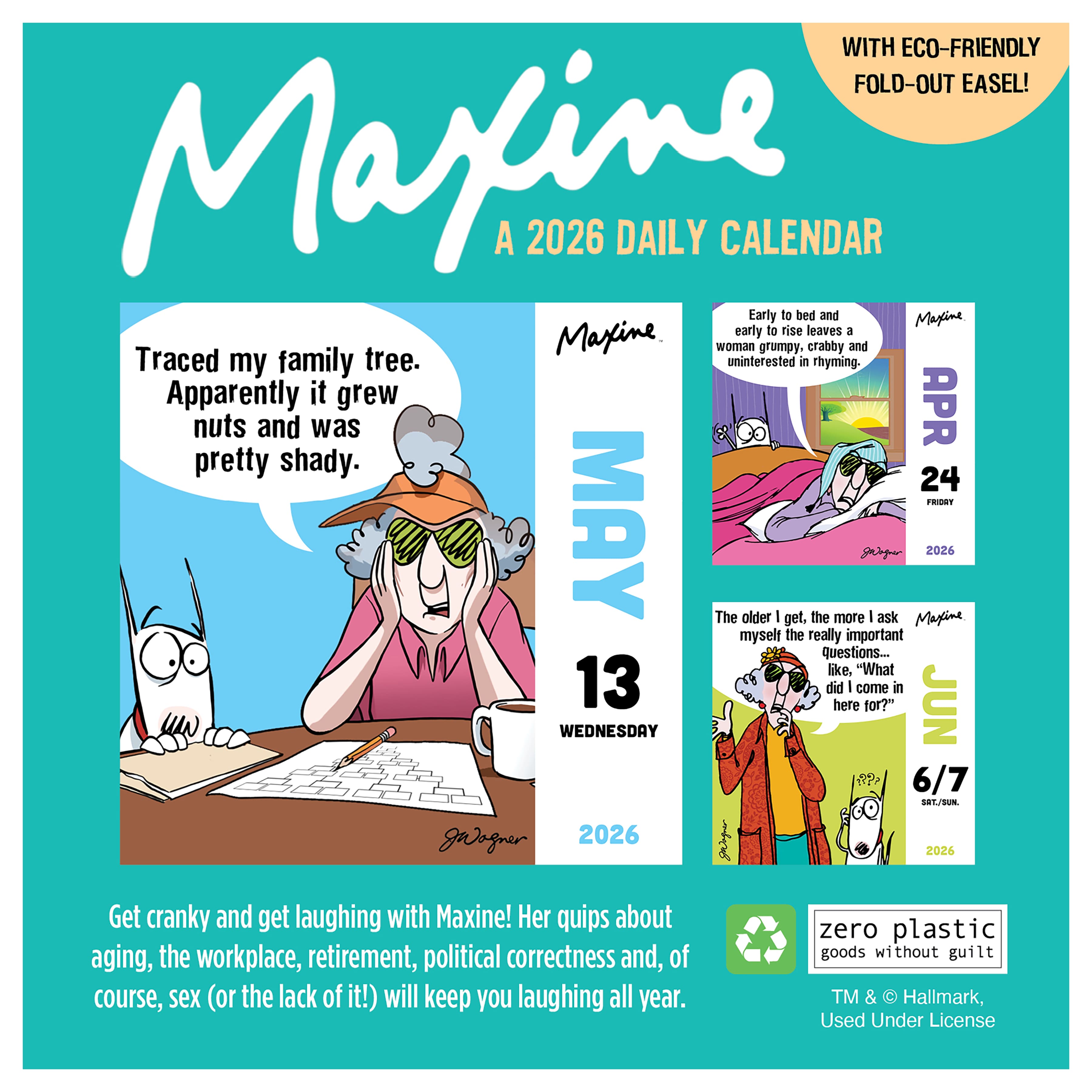 2026 Maxine Daily Desktop Calendar