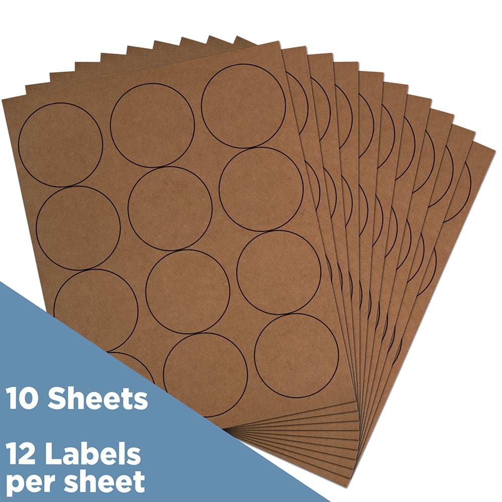 JAM Paper 2.5" Circle Product & Container Labels, 120ct.
