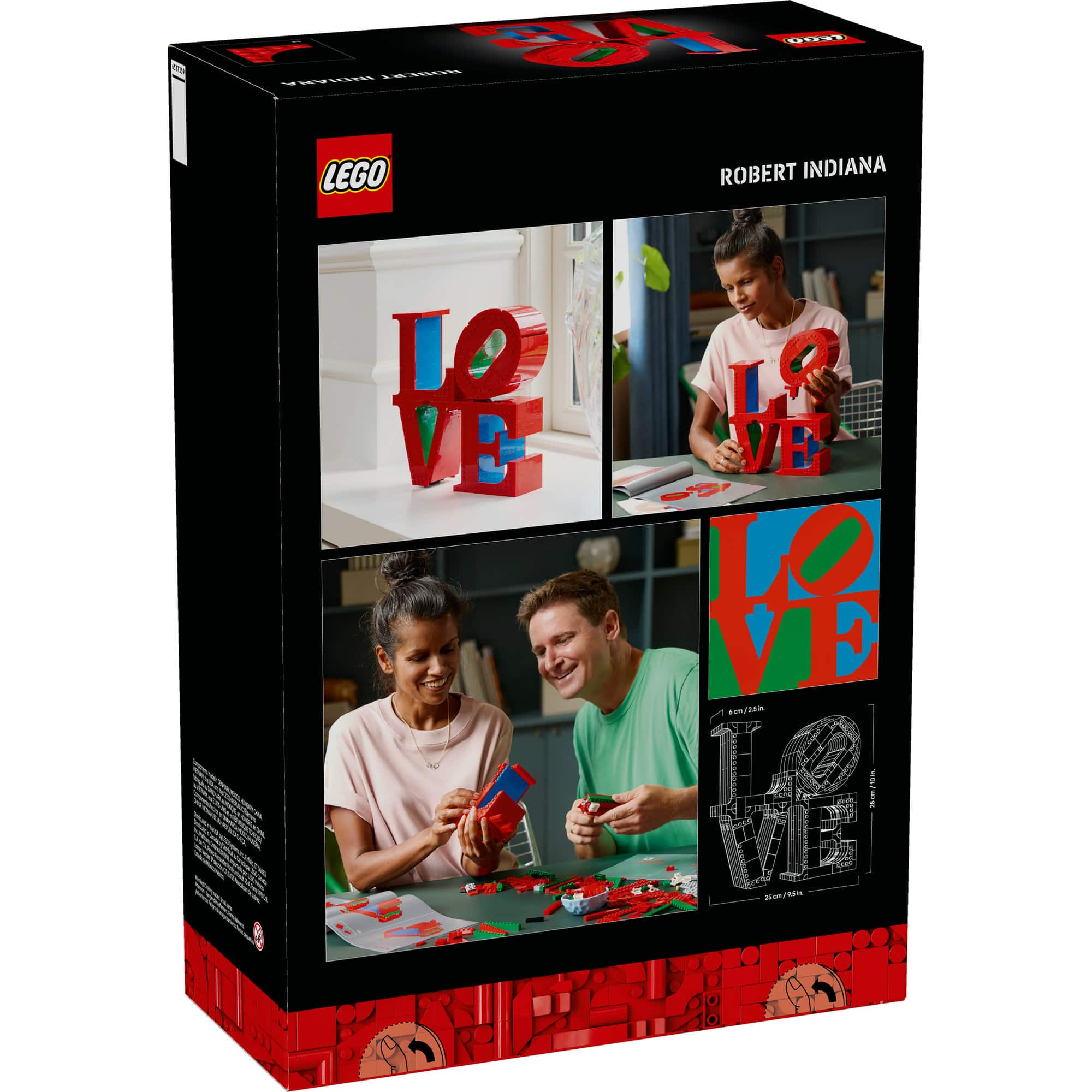 LEGO&#xAE; Art LOVE, Gift for Couples and Home Decor Idea 31214