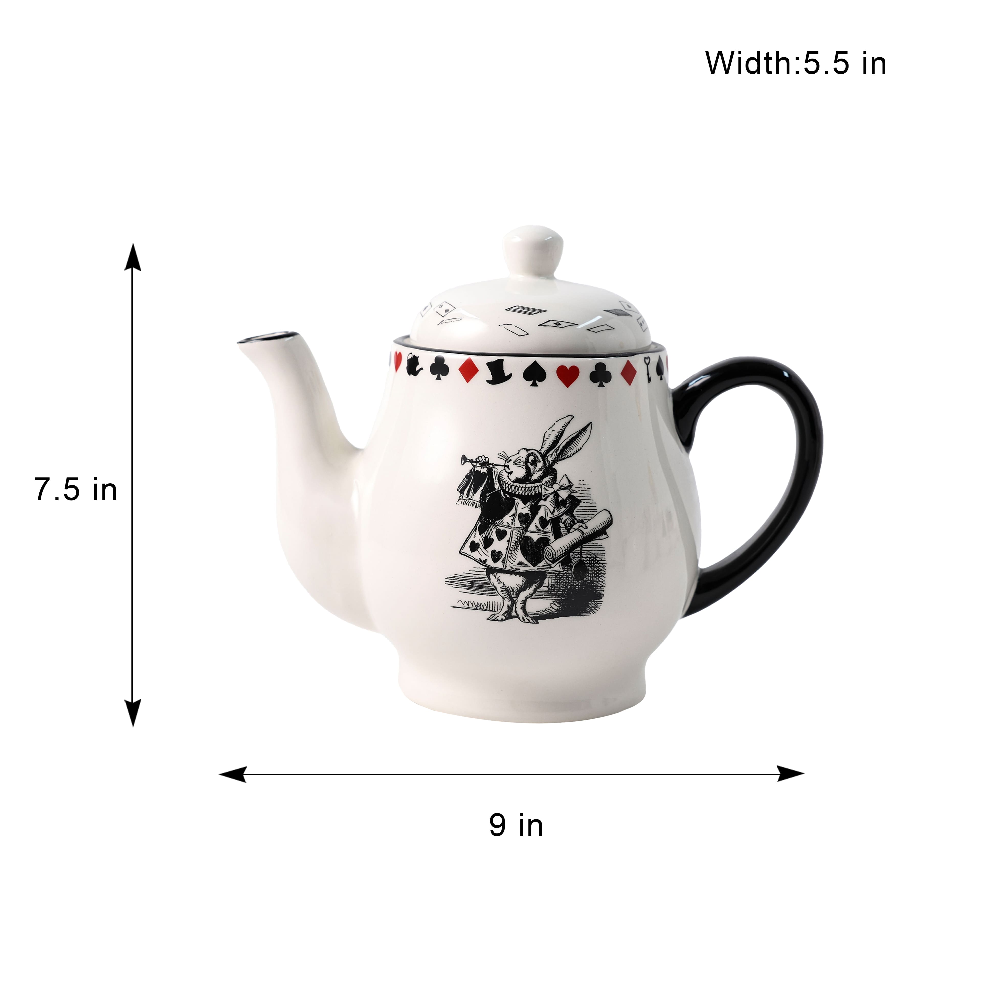 36oz. White Rabbit Ceramic Tea Pot by Ashland&#xAE;