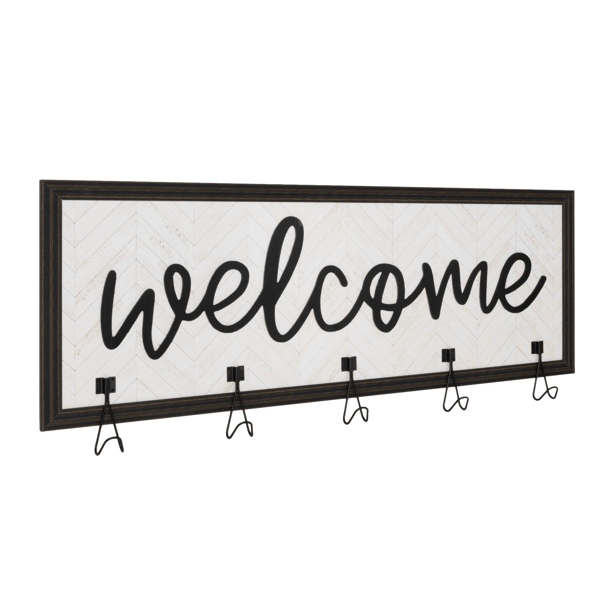 Shabby Chic Welcome Framed Coat Rack