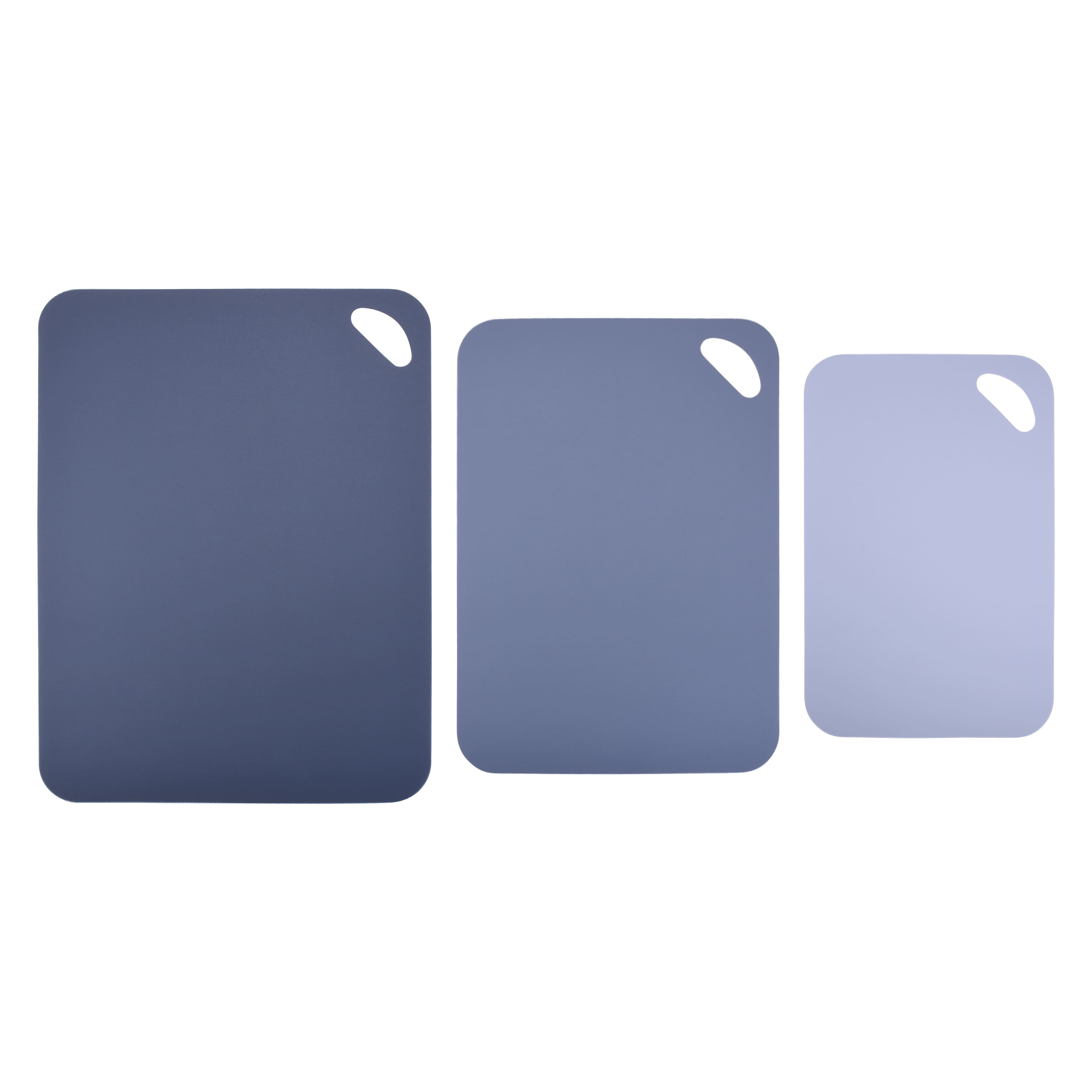Mixed Blue 3 Piece Polypropylene Cutting Mat Set by Makery&#xAE;