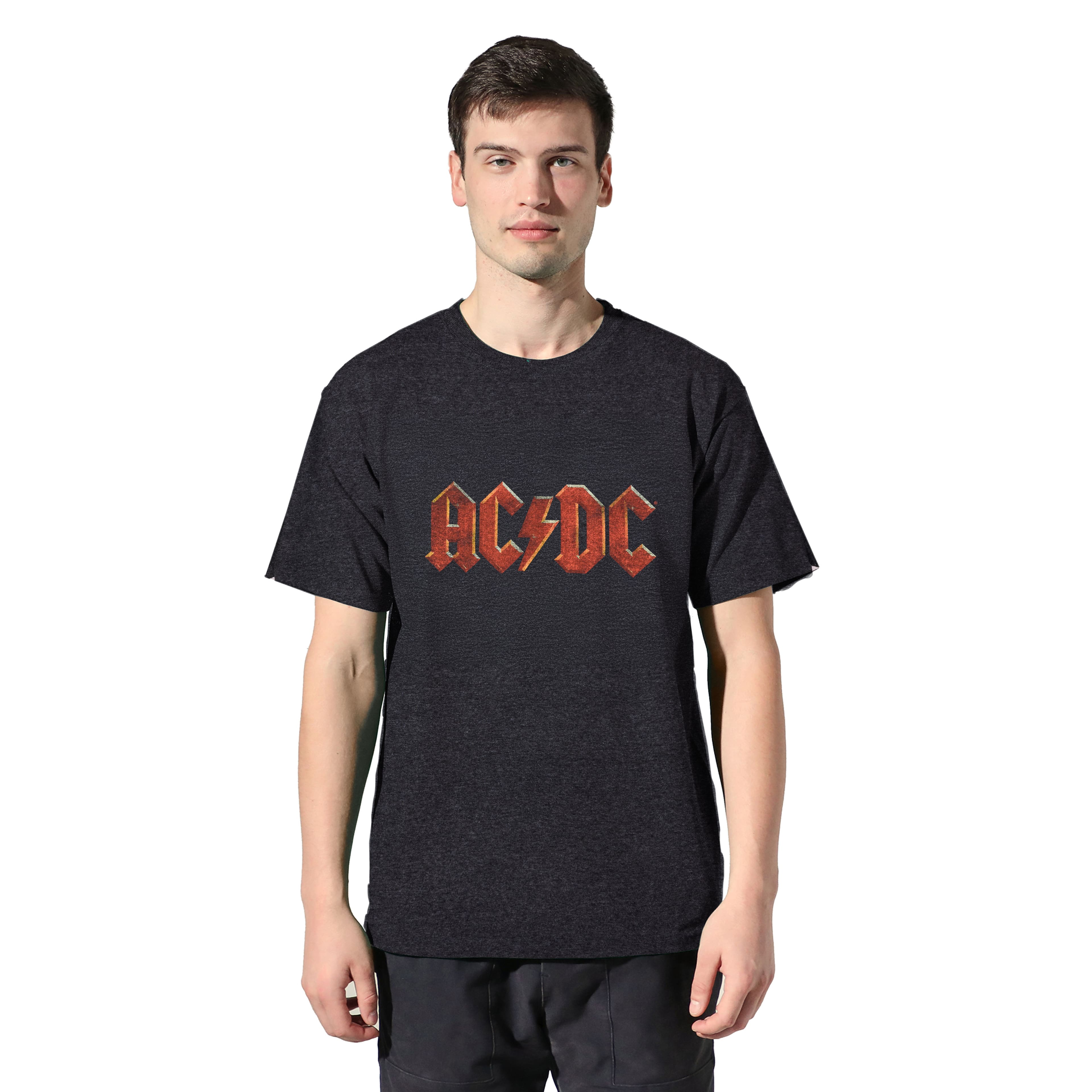 AC/DC Charcoal Logo Unisex Adult T-Shirt