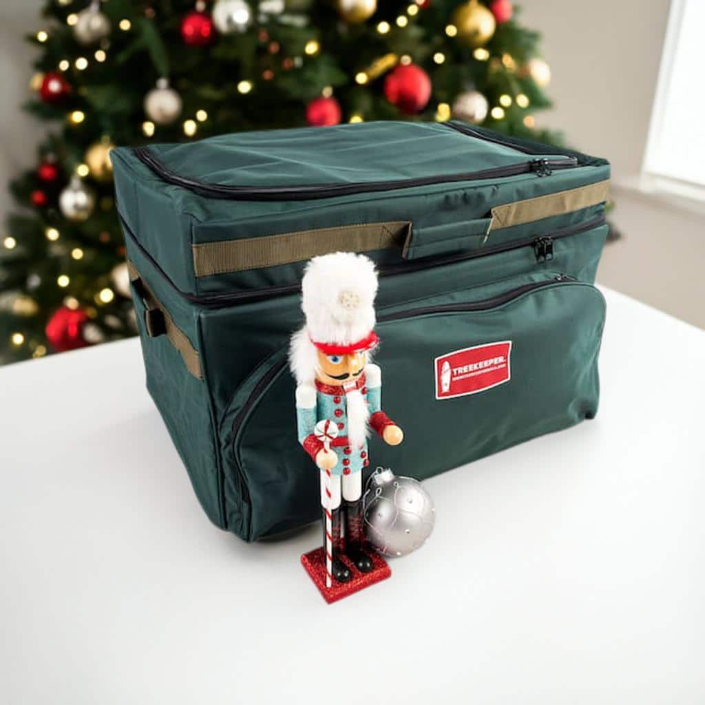 TreeKeeper 72ct. 4&#x22; Christmas Ornament Storage Box with Top Pocket