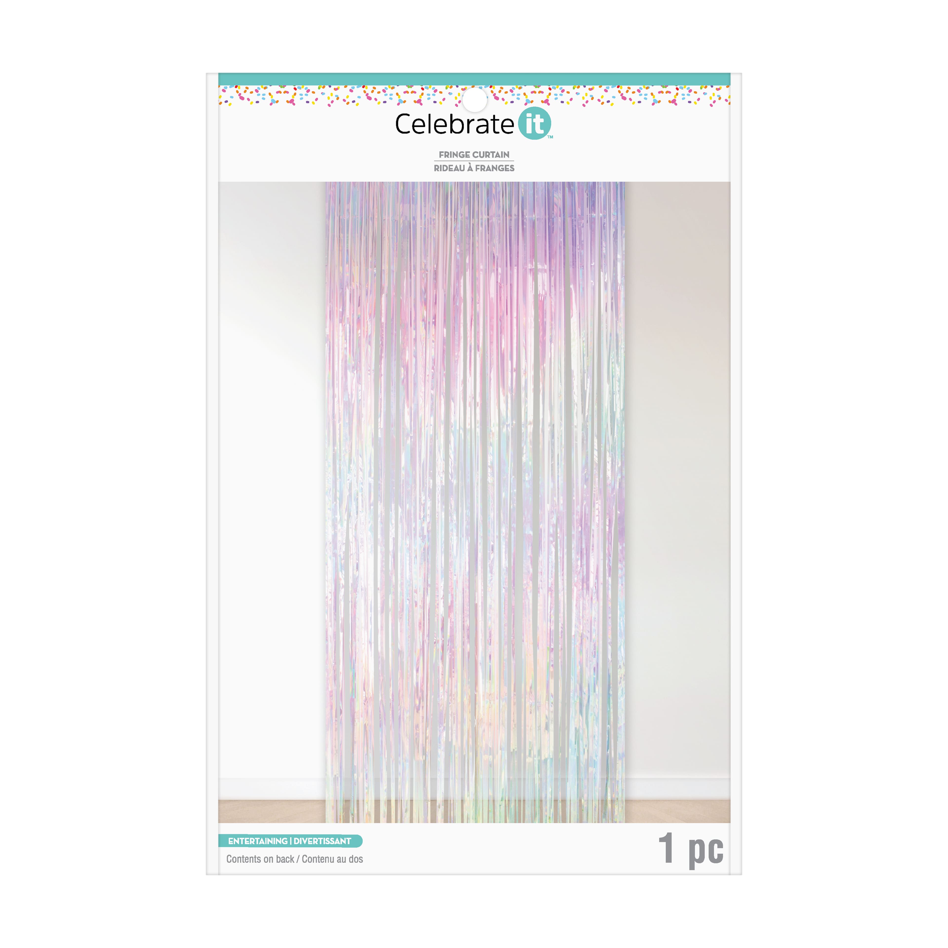 12 Pack: Iridescent Fringe Curtain by Celebrate It™