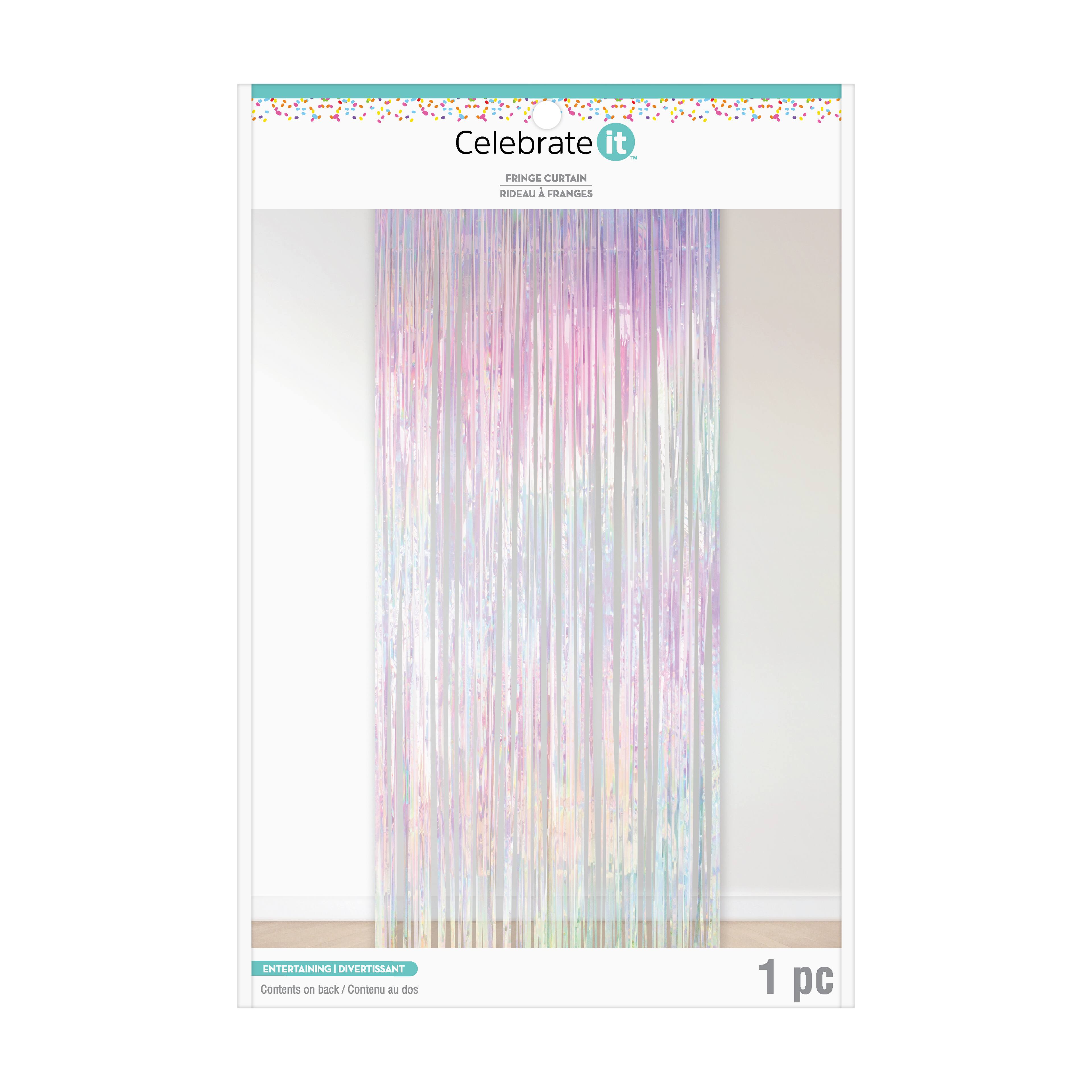 Iridescent Fringe Curtain by Celebrate It™