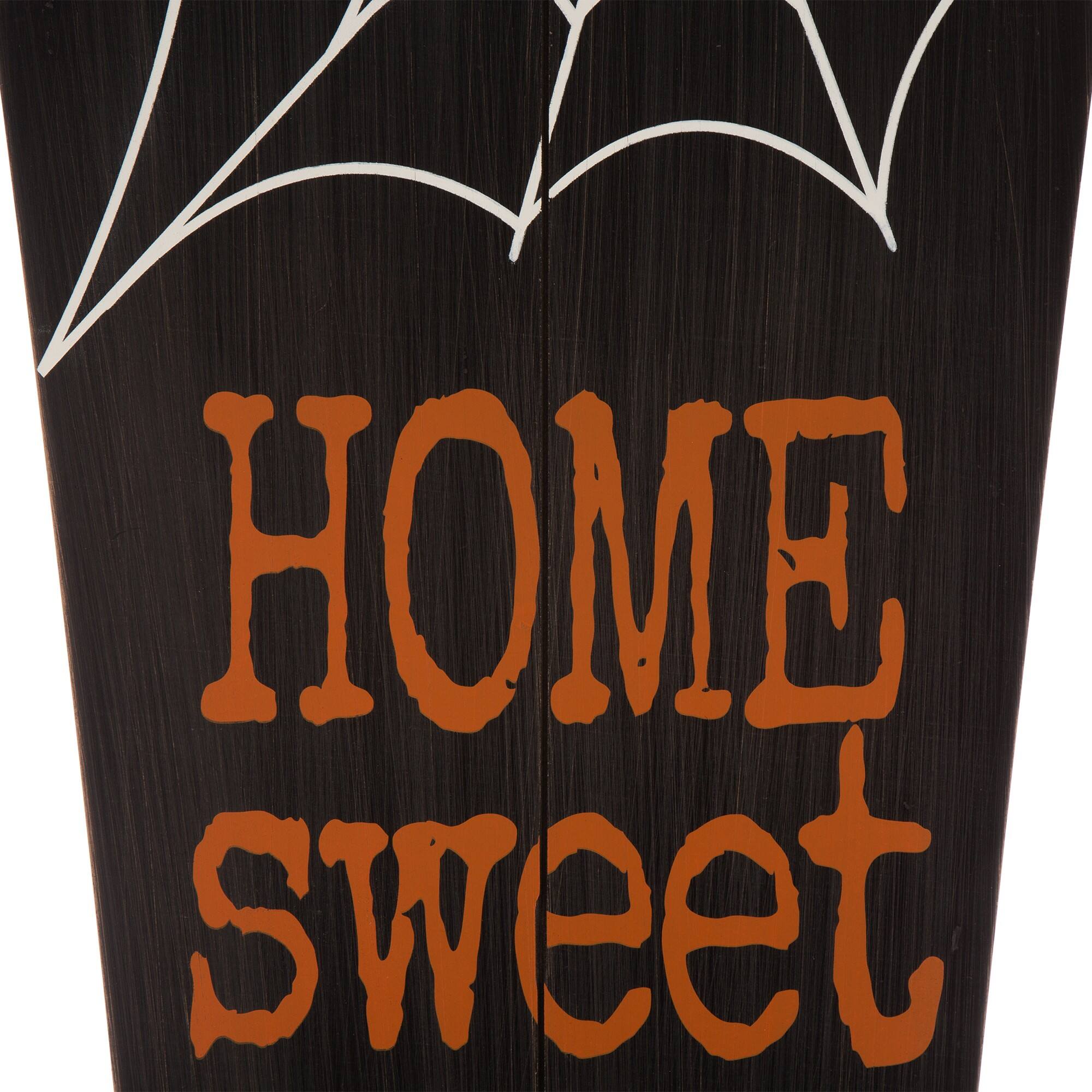 Glitzhome&#xAE; 3.5ft. Halloween Wooden Coffin Porch Leaning D&#xE9;cor