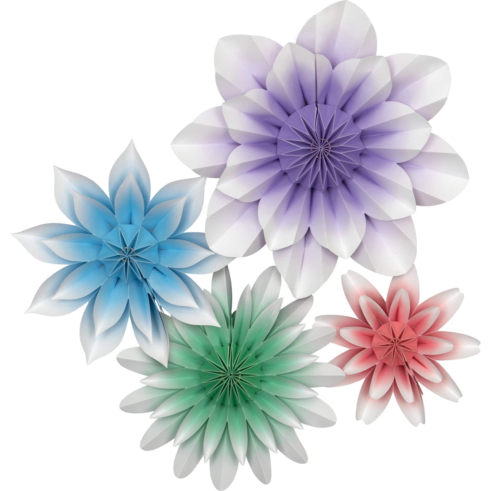 Teacher Created Resources Assorted Blossoms Paper Flowers, 4ct.