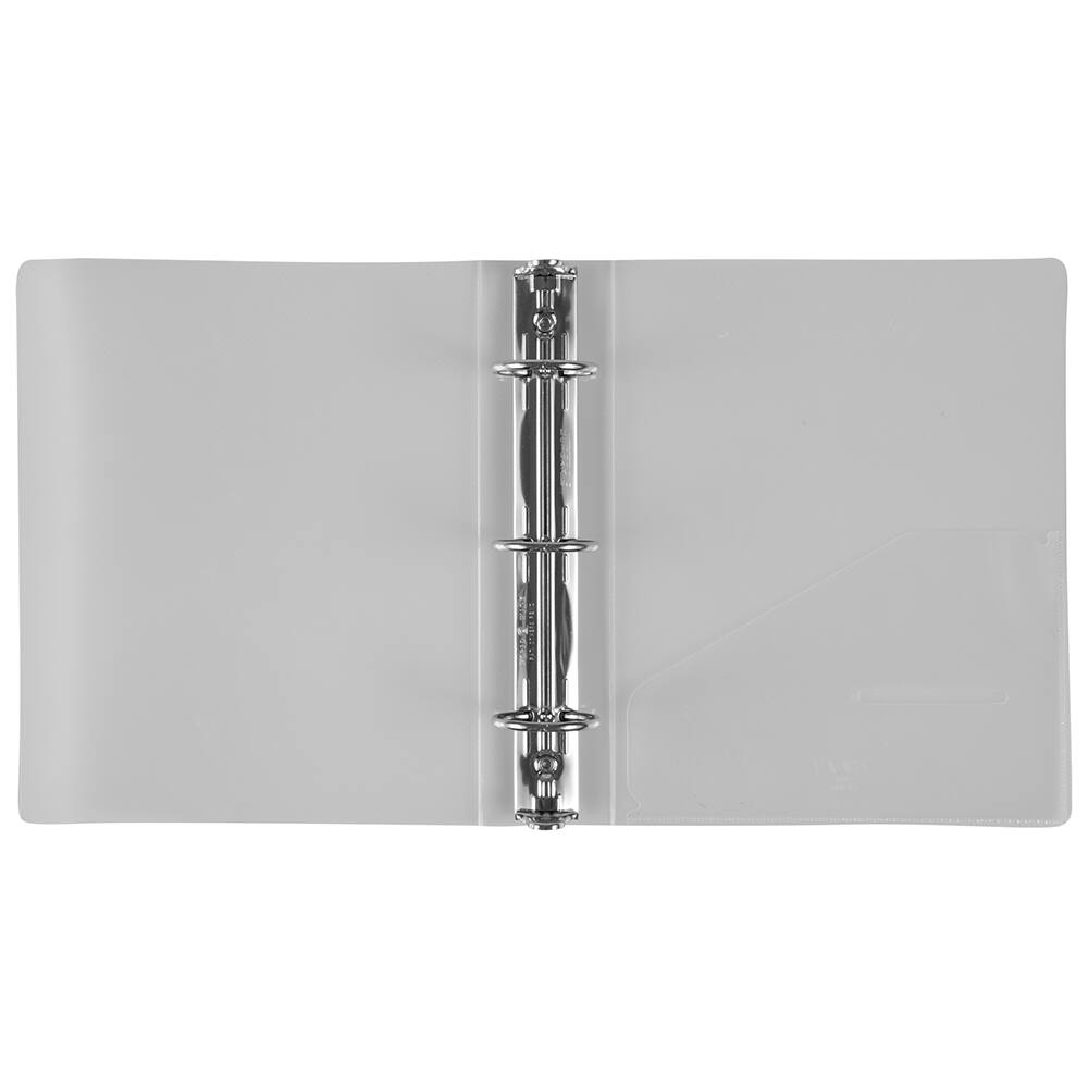 JAM Paper 1.5" Glass Twill Plastic Mini 3-Ring Binder
