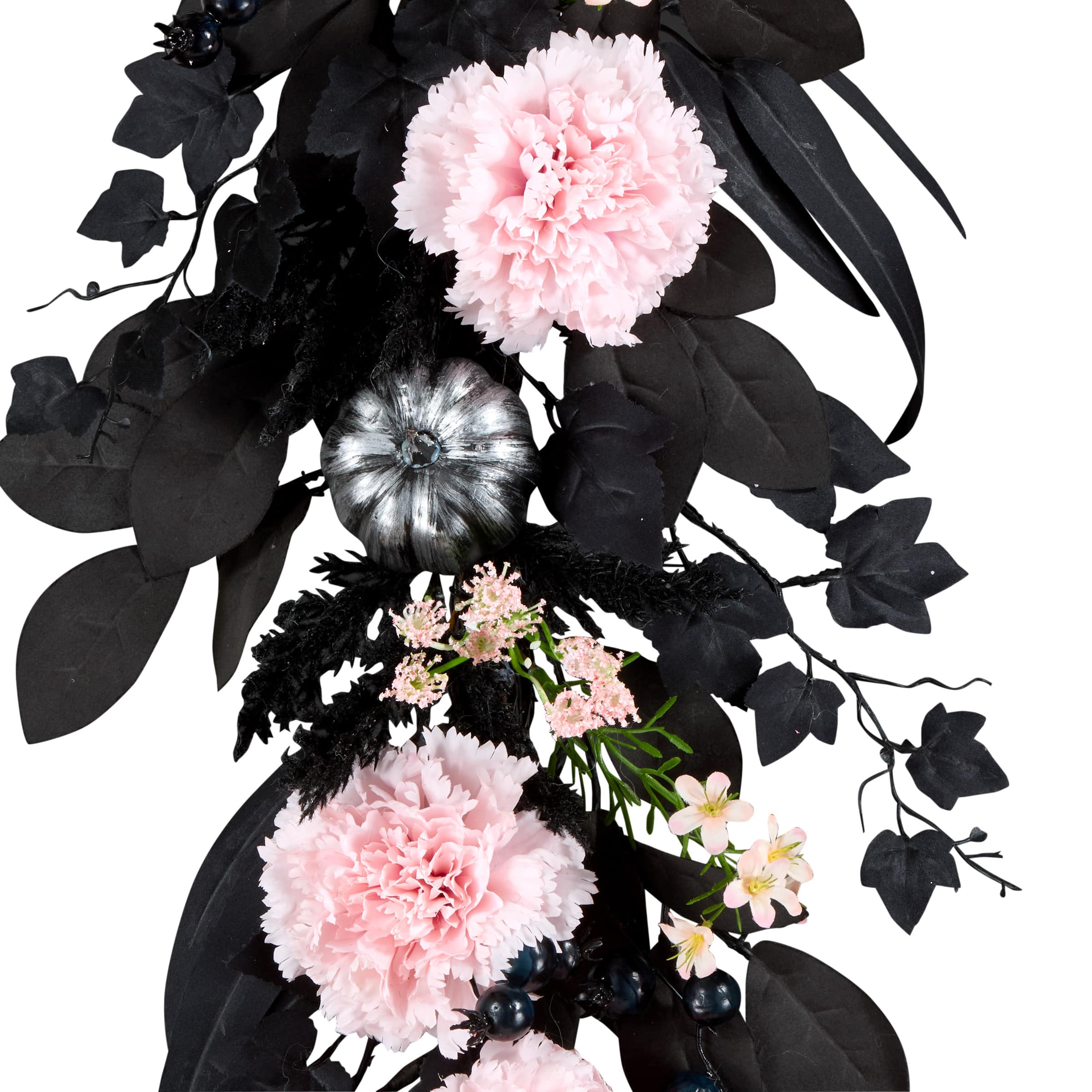 6ft. Pretty Morbid Pink Carnation Halloween Garland