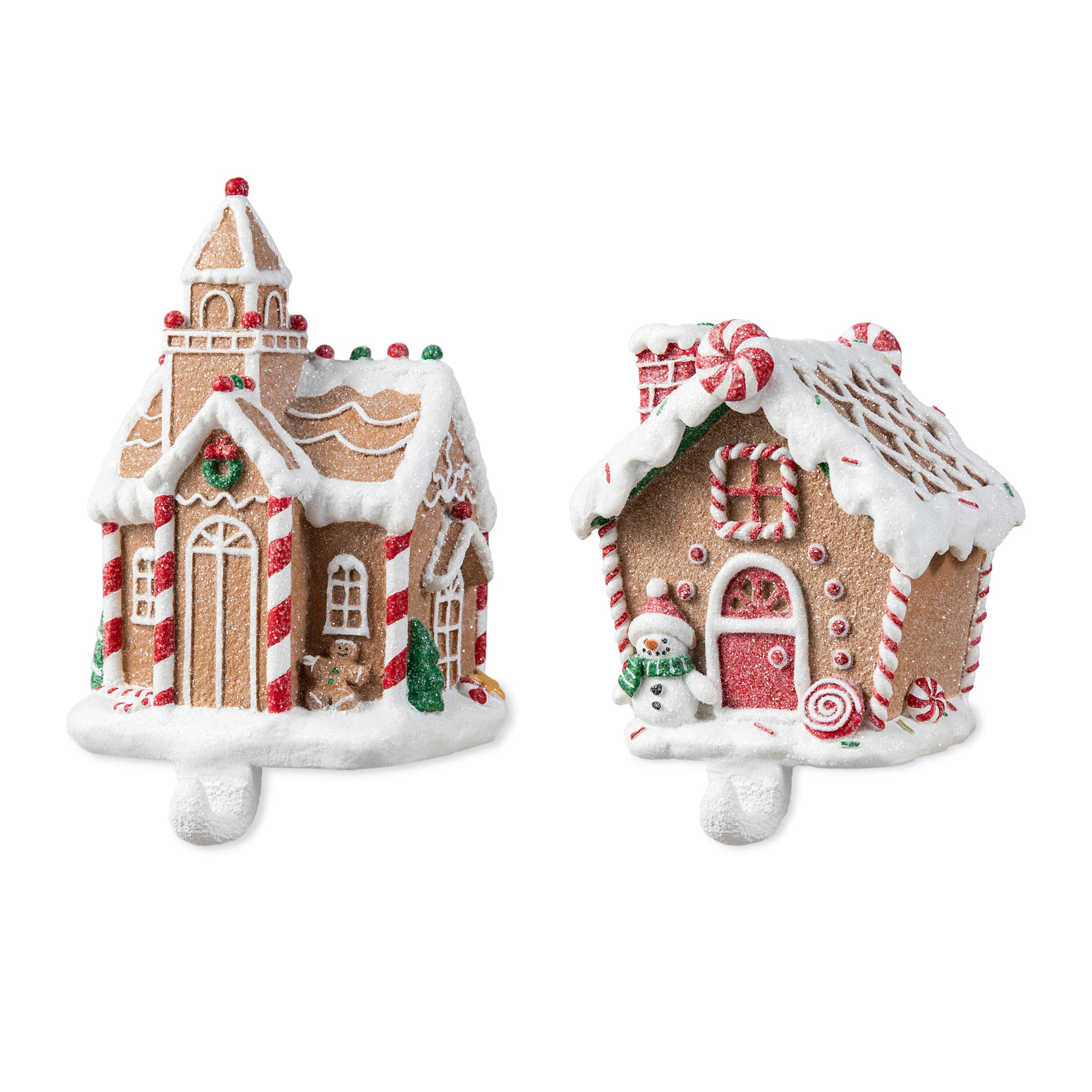 Glitzhome&#xAE; Gingerbread House Stocking Holder Set