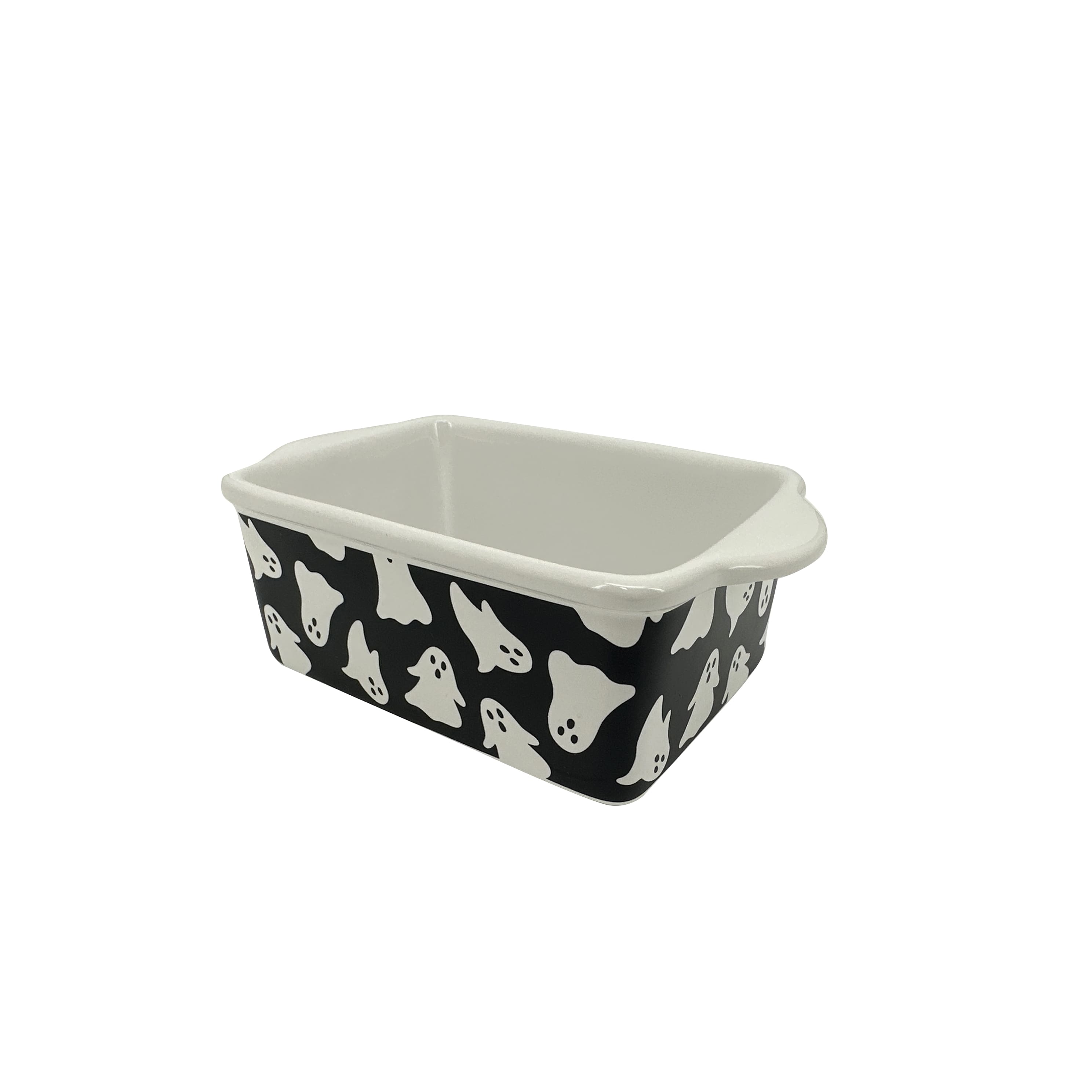 Black &#x26; White Ghosts Mini Loaf Pan by Makery&#x2122;