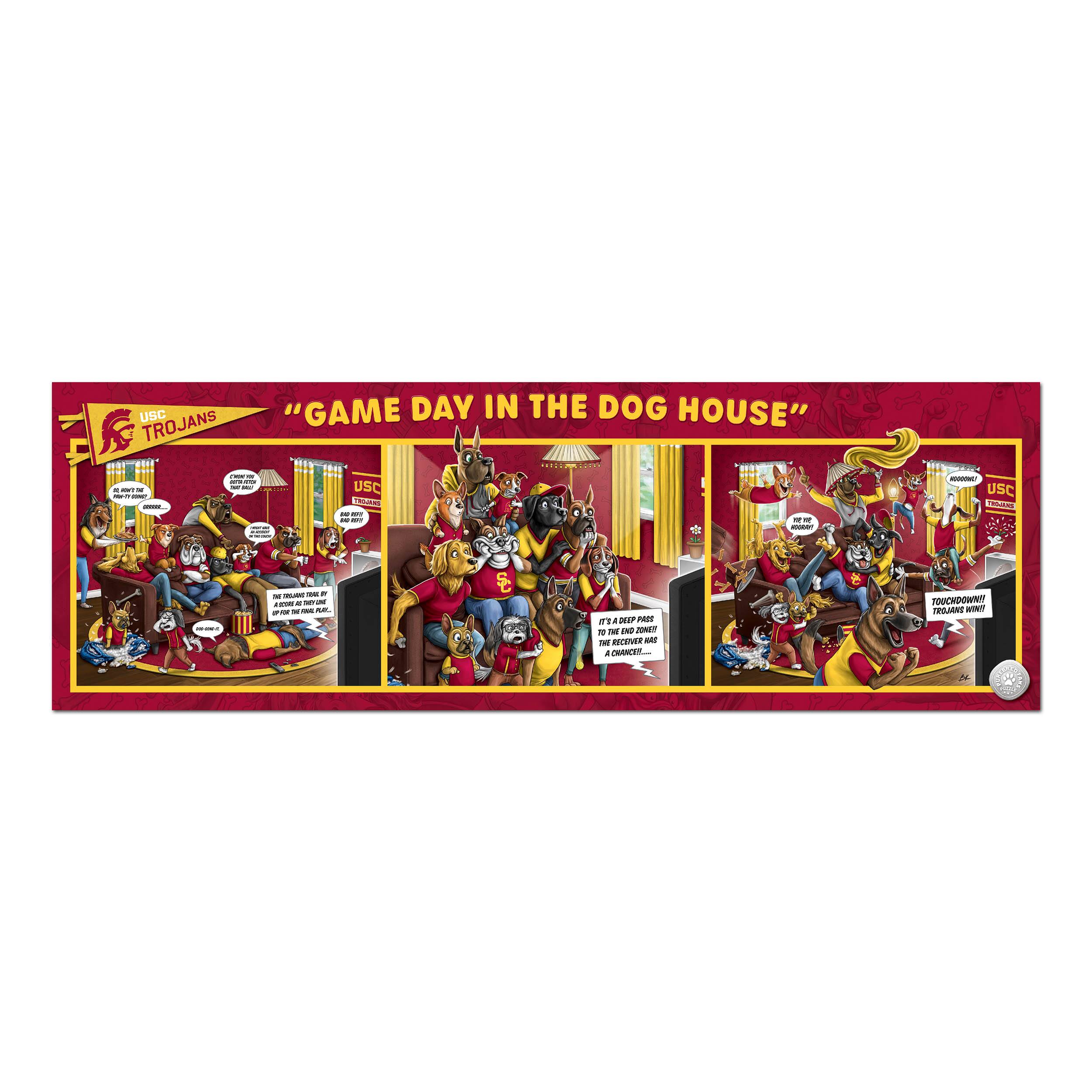 College Game Day in the Dog House 1,000 Piece Puzzle