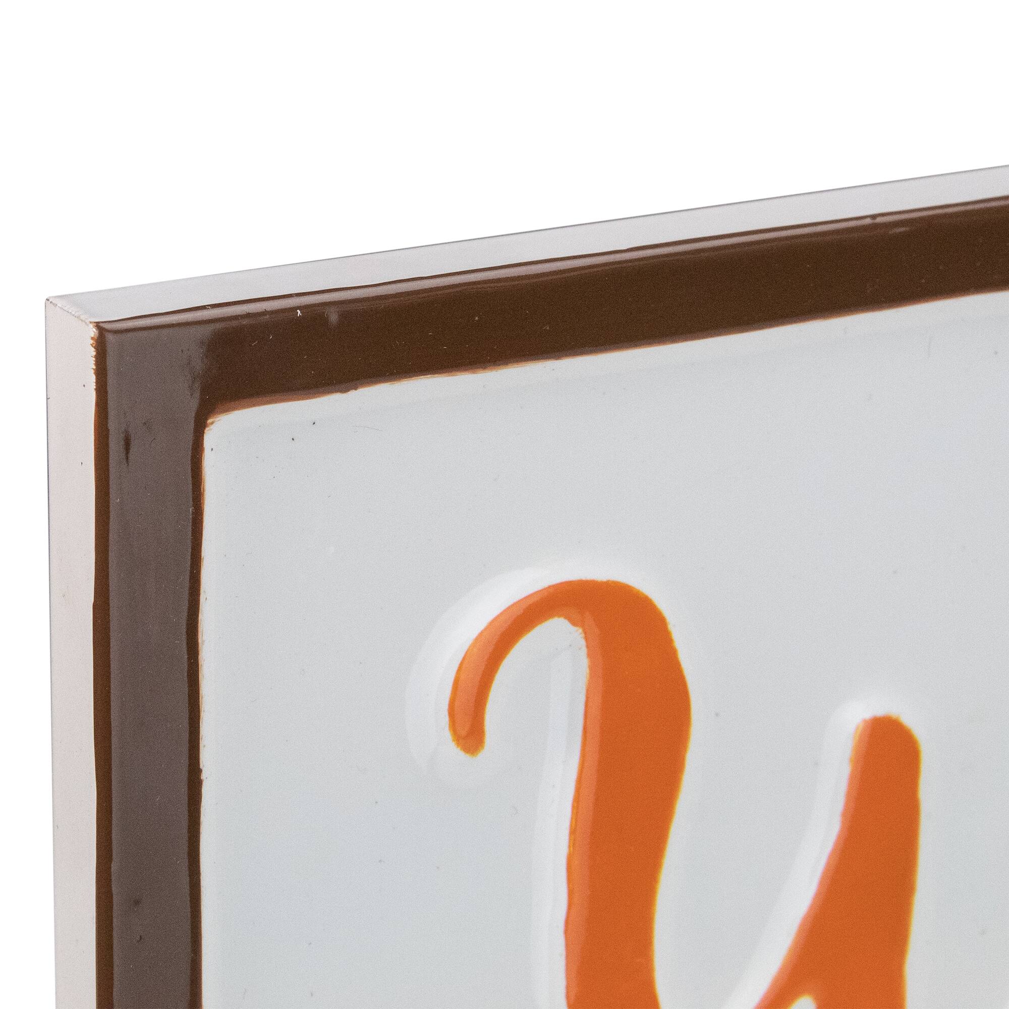 20&#x22; Orange &#x26; White Welcome to Our Pumpkin Patch Metal Wall D&#xE9;cor