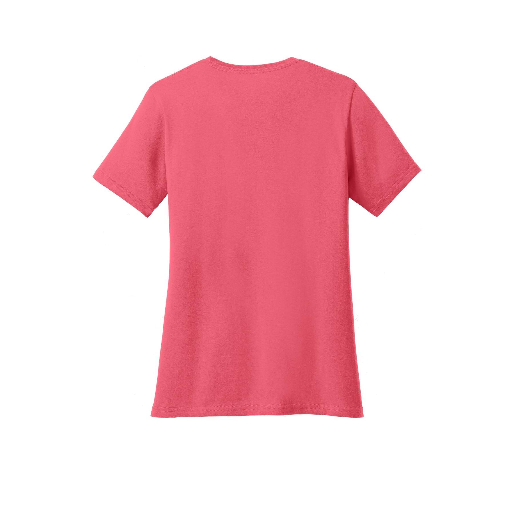 Port & Company® Brights Core Cotton V-Neck Ladies T-Shirt